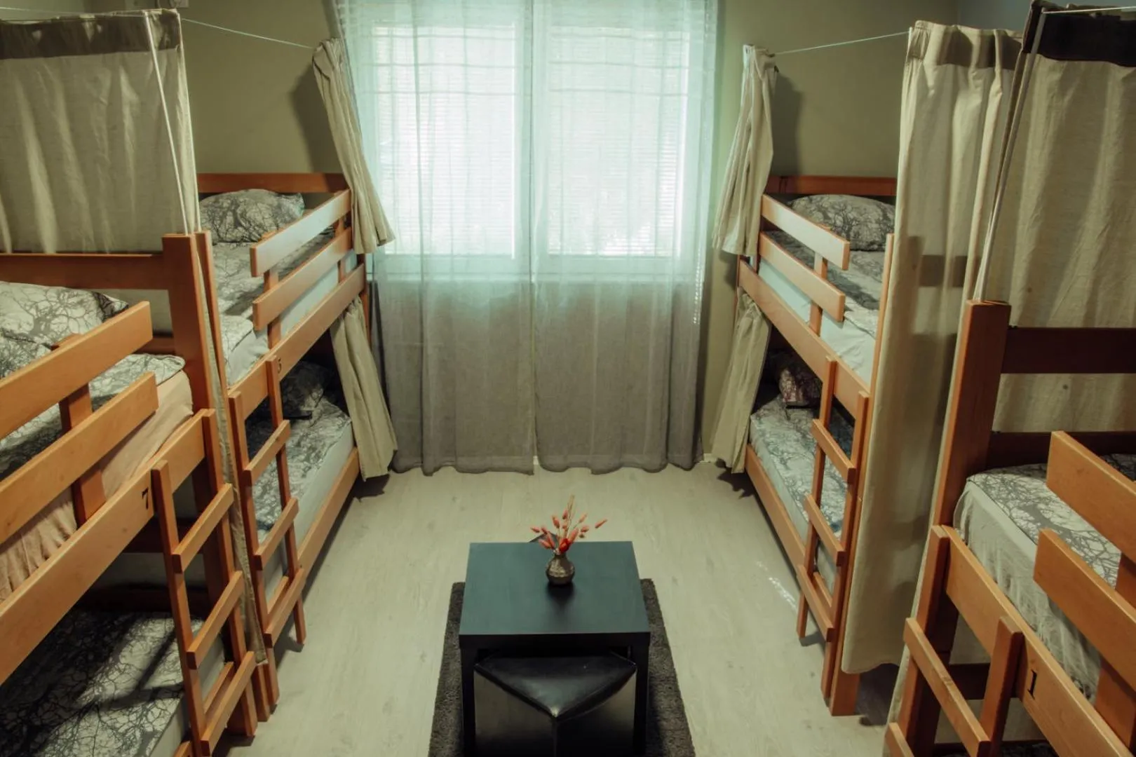 Seating area, Bed in Skopje Downtown Hostel