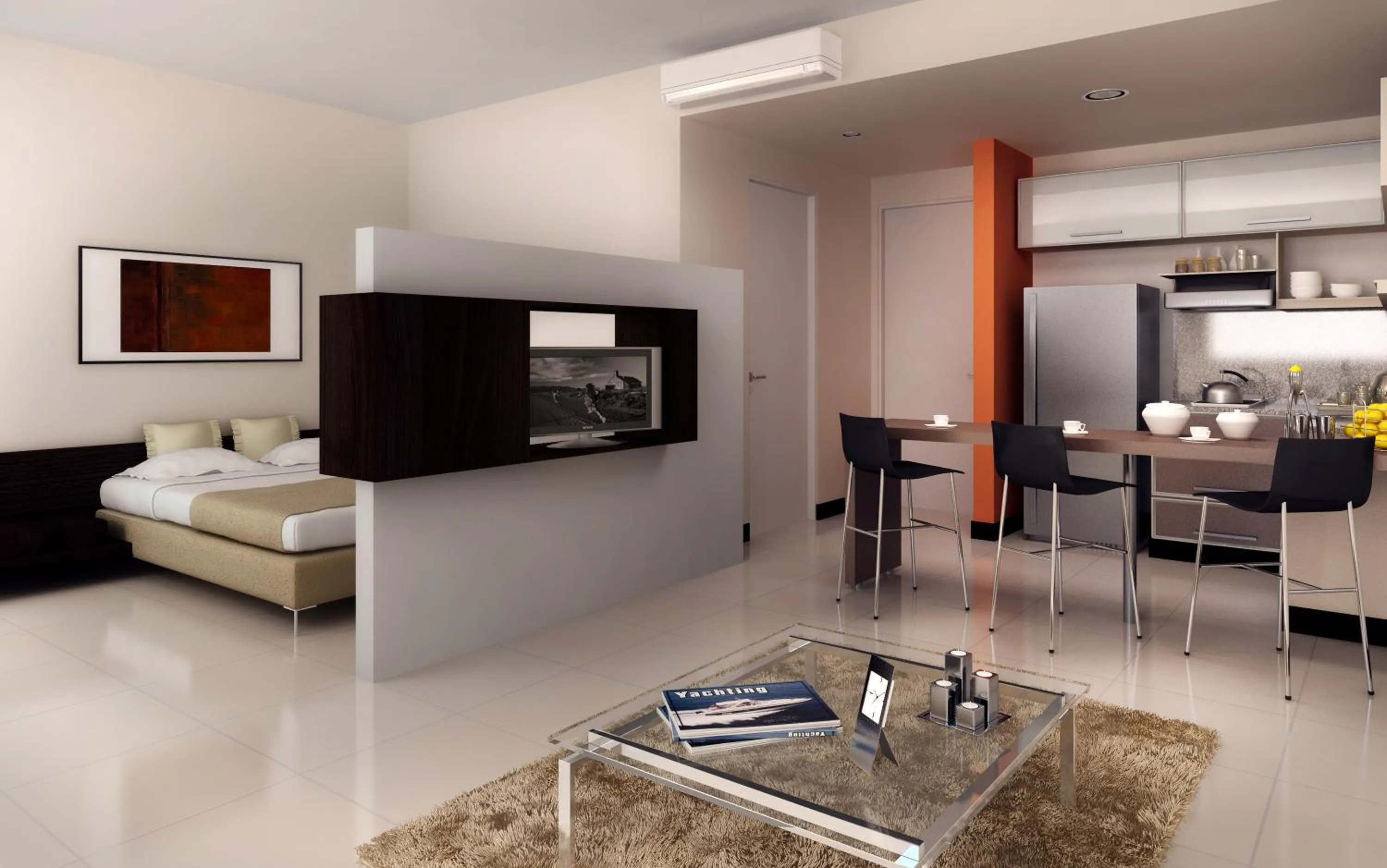 Photo of the whole room, Bed in Lecer Apart