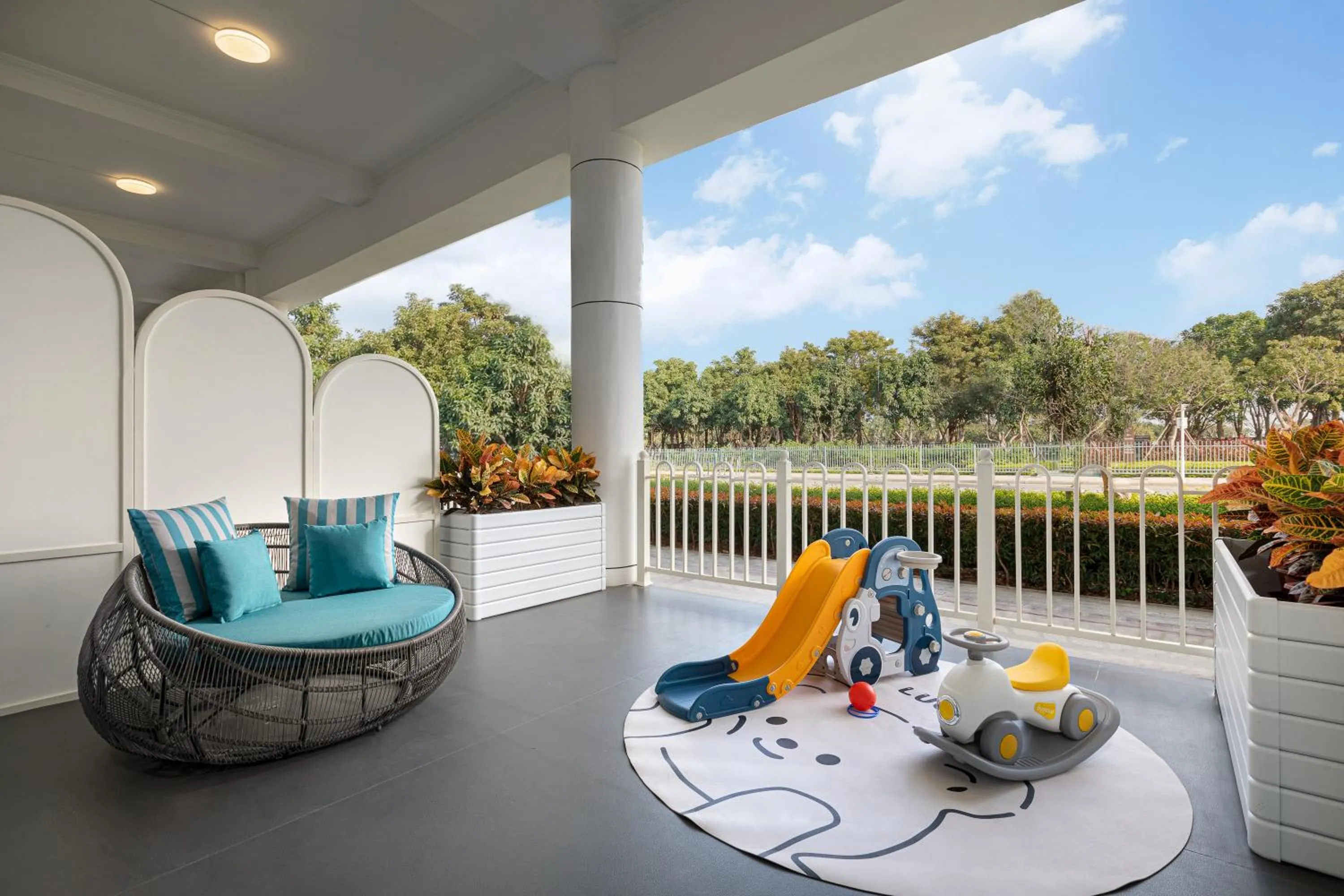 Balcony/Terrace in Yuehua Hotel Xiamen Seaside Hotel