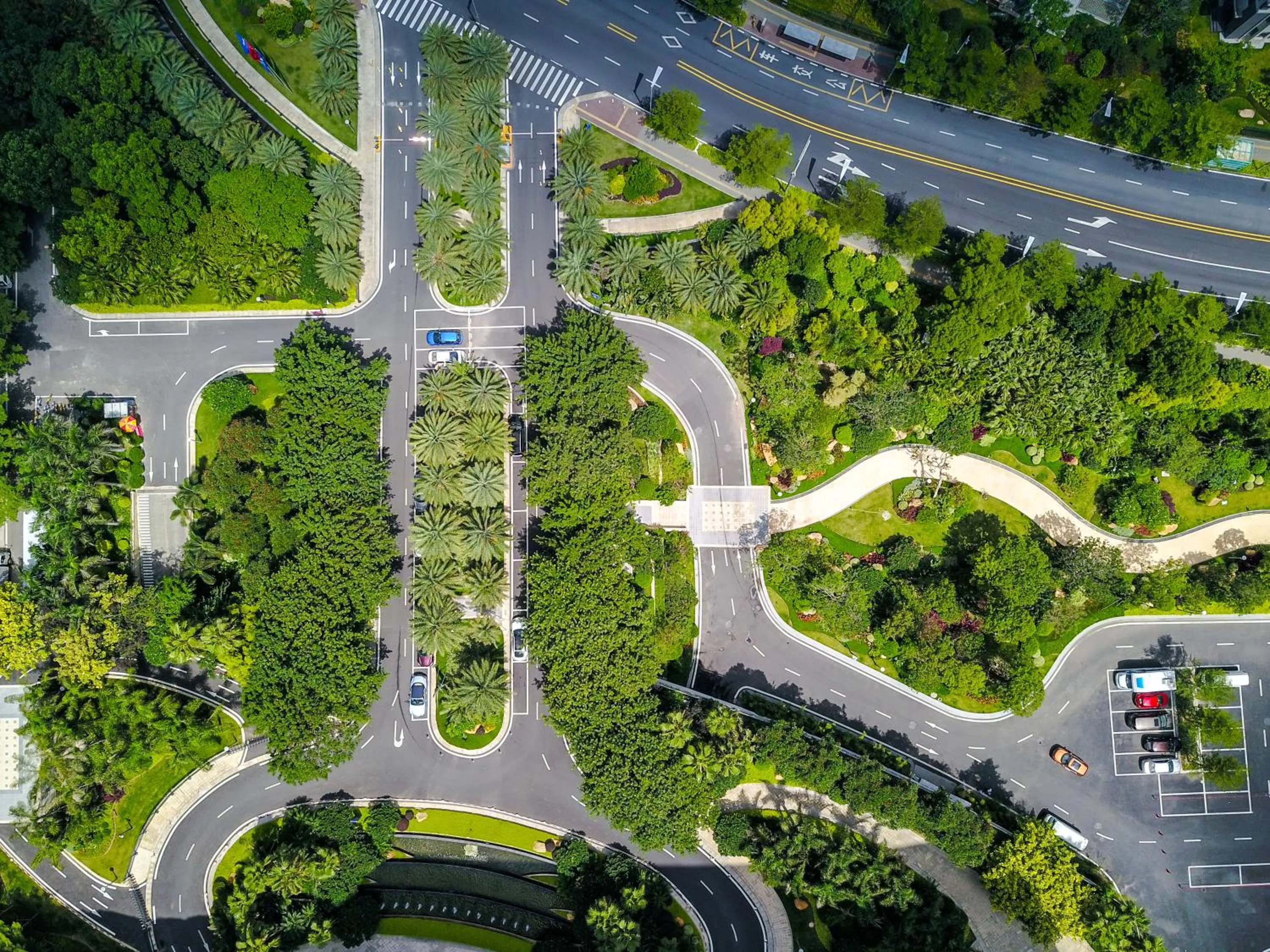 Bird's eye view in Xiamen International Conference Center Hotel Prime Seaview Hotel