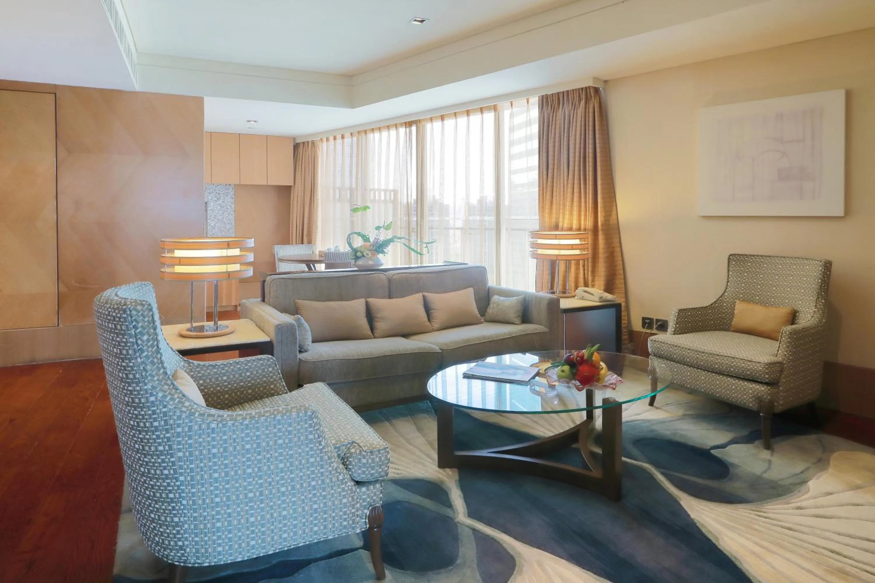 Living room in Xiamen International Conference Center Hotel Prime Seaview Hotel