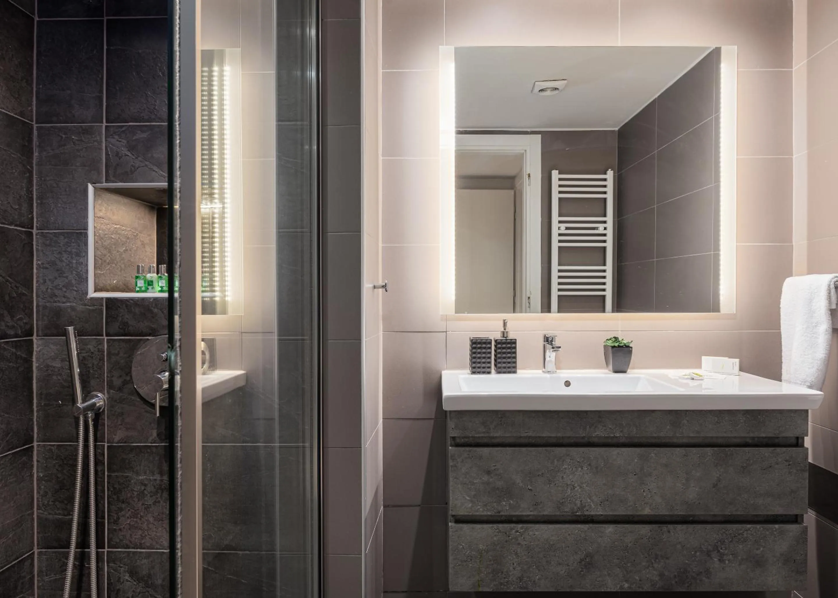 Shower in Acropolis Luxury Living