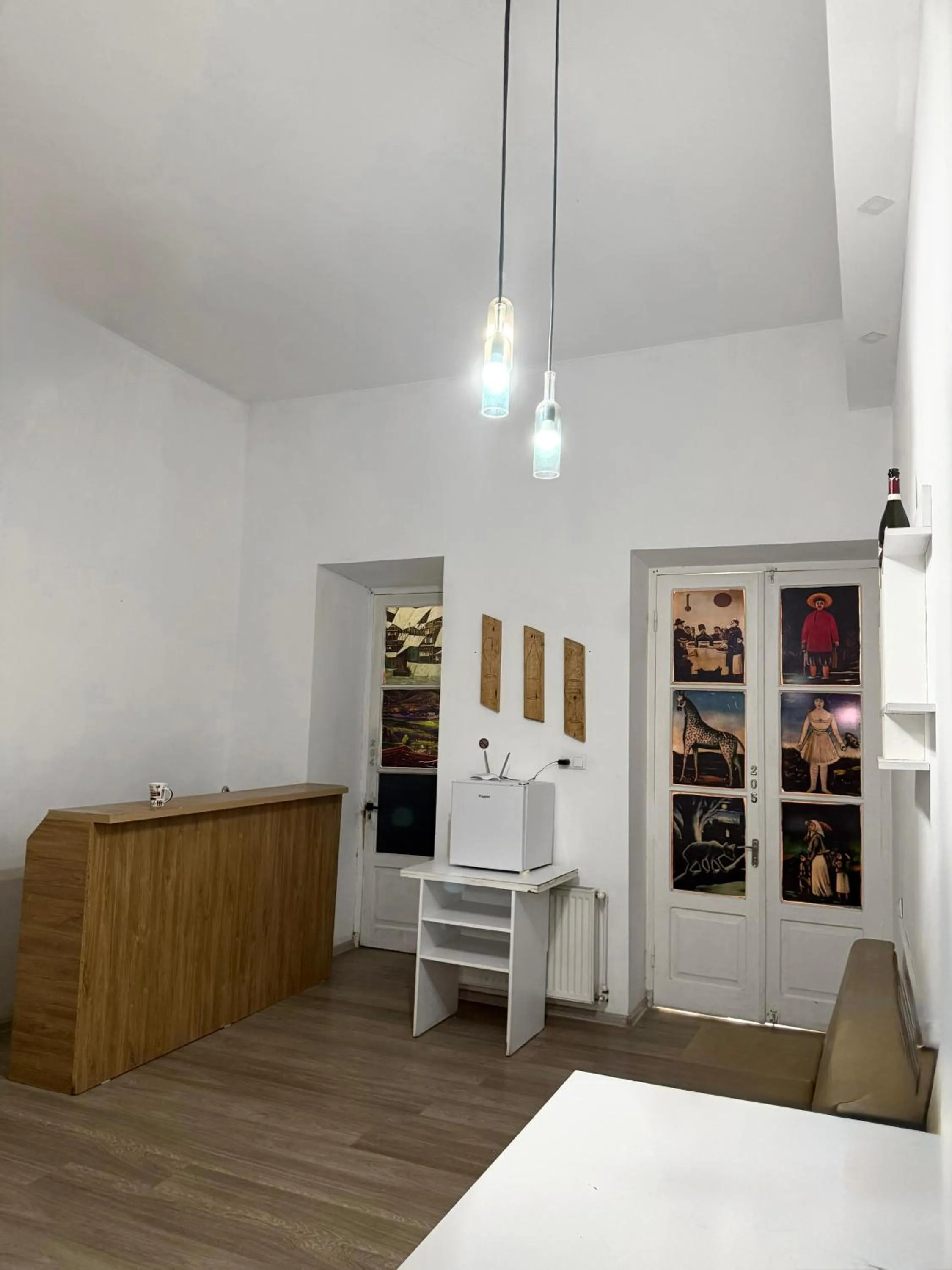 Kitchen or kitchenette in Hotel Rustaveli 36