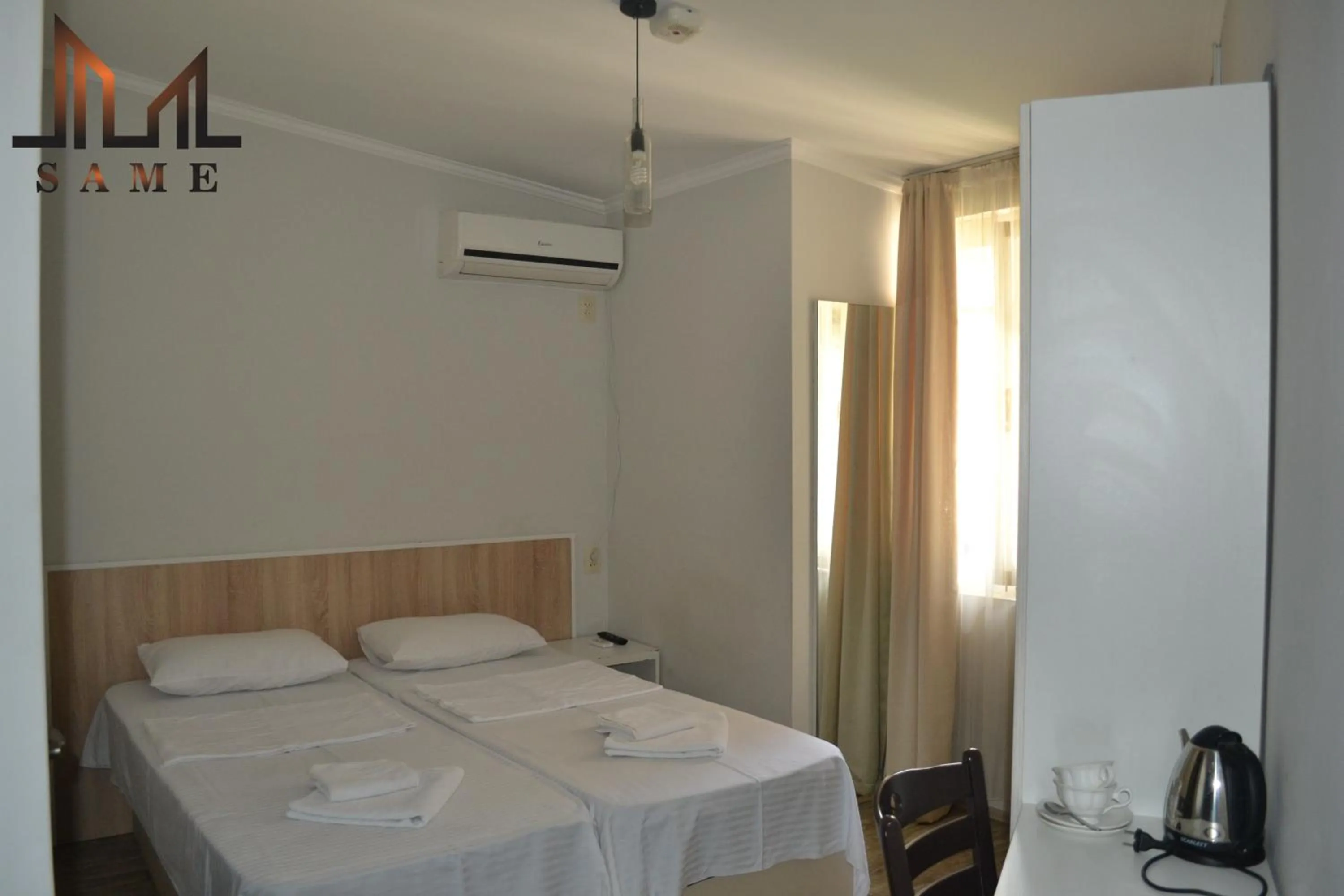 Bed in Hotel Rustaveli 36