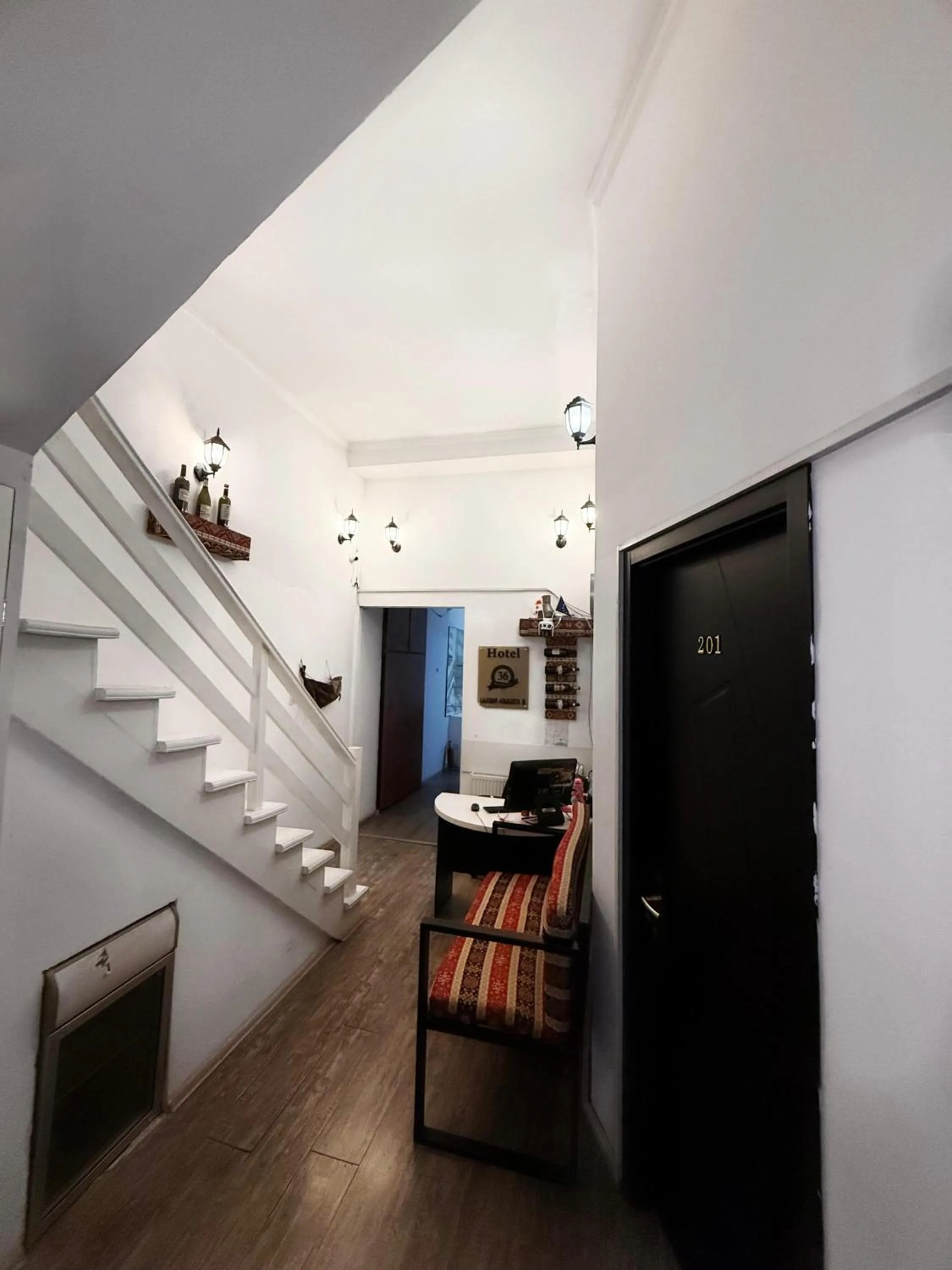 Lobby or reception in Hotel Rustaveli 36