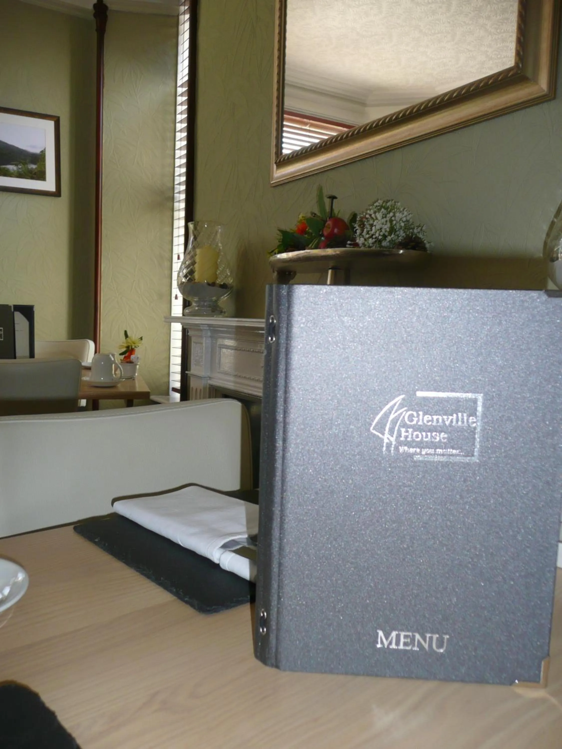 Dining area in Glenville House - Adults Only - Incl FREE off-site health club with swimming pool, hot tub, sauna & steam room