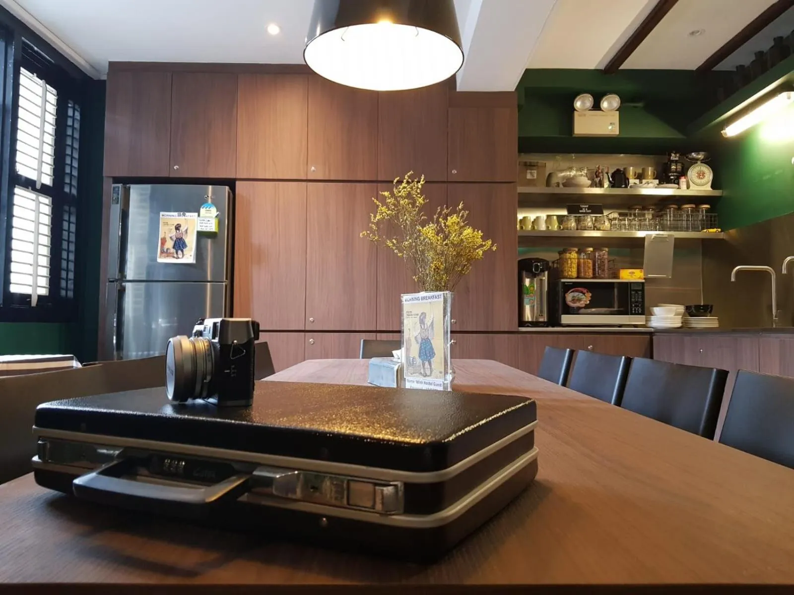 Communal kitchen in Wink at Mosque Street