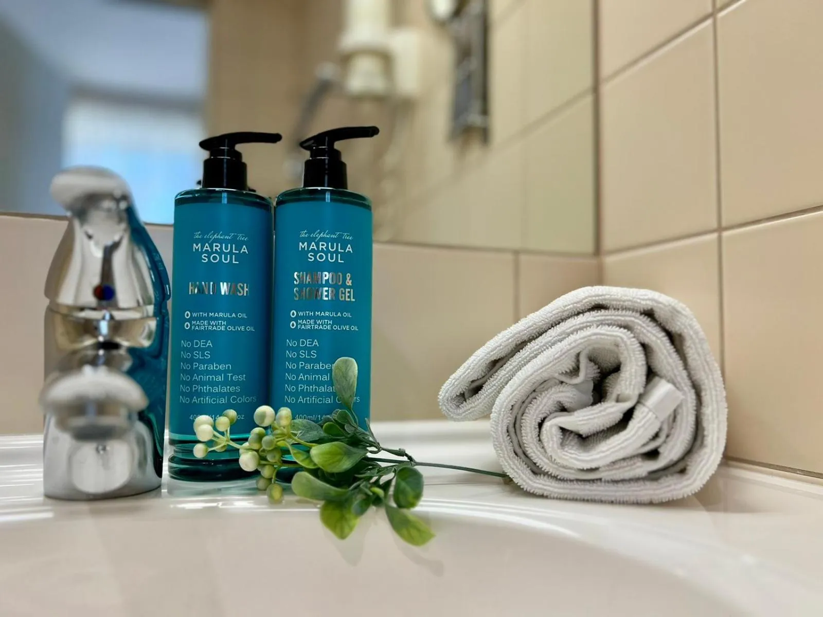 Bathroom in Memel Hotel