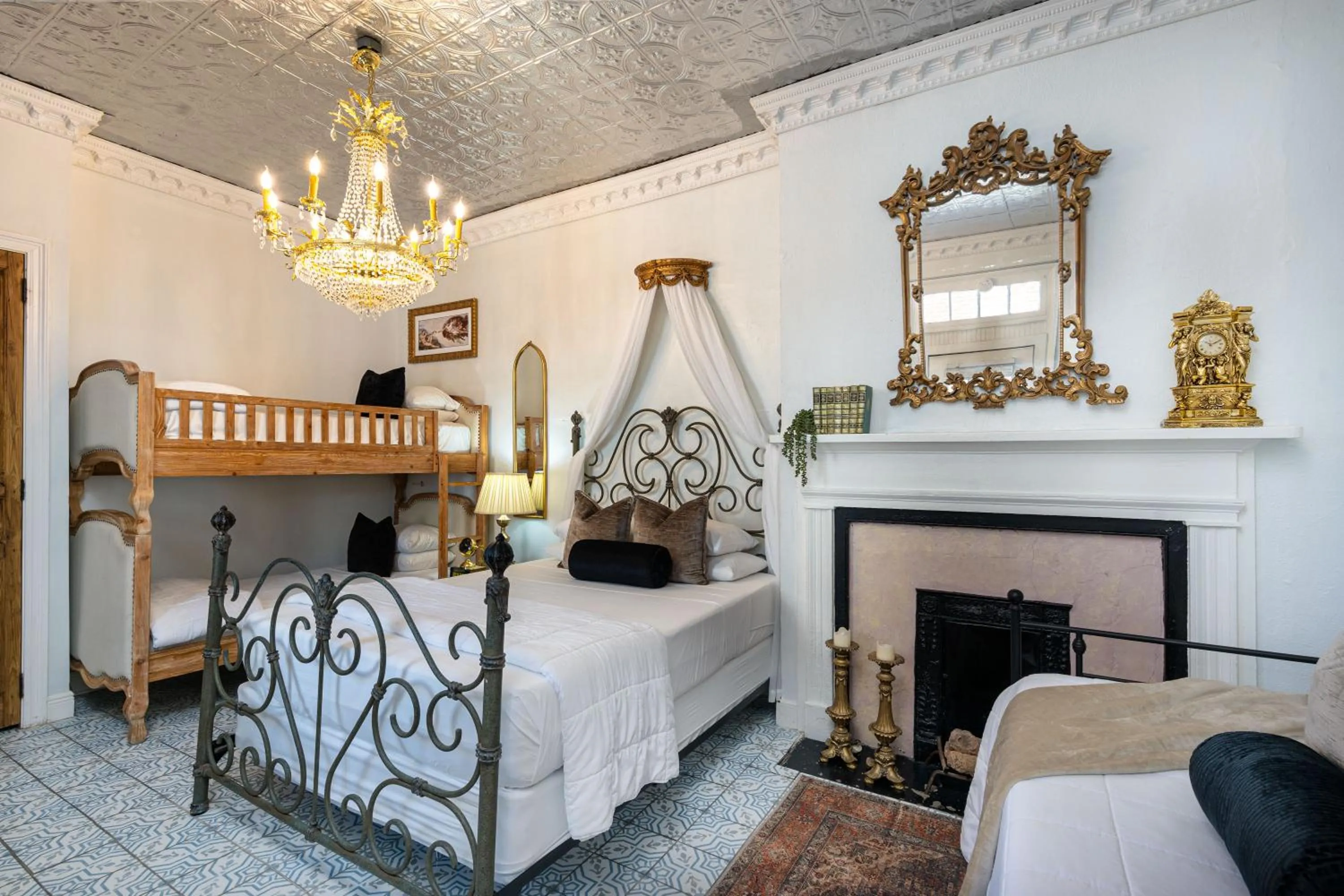 Bed in French Quarter Mansion