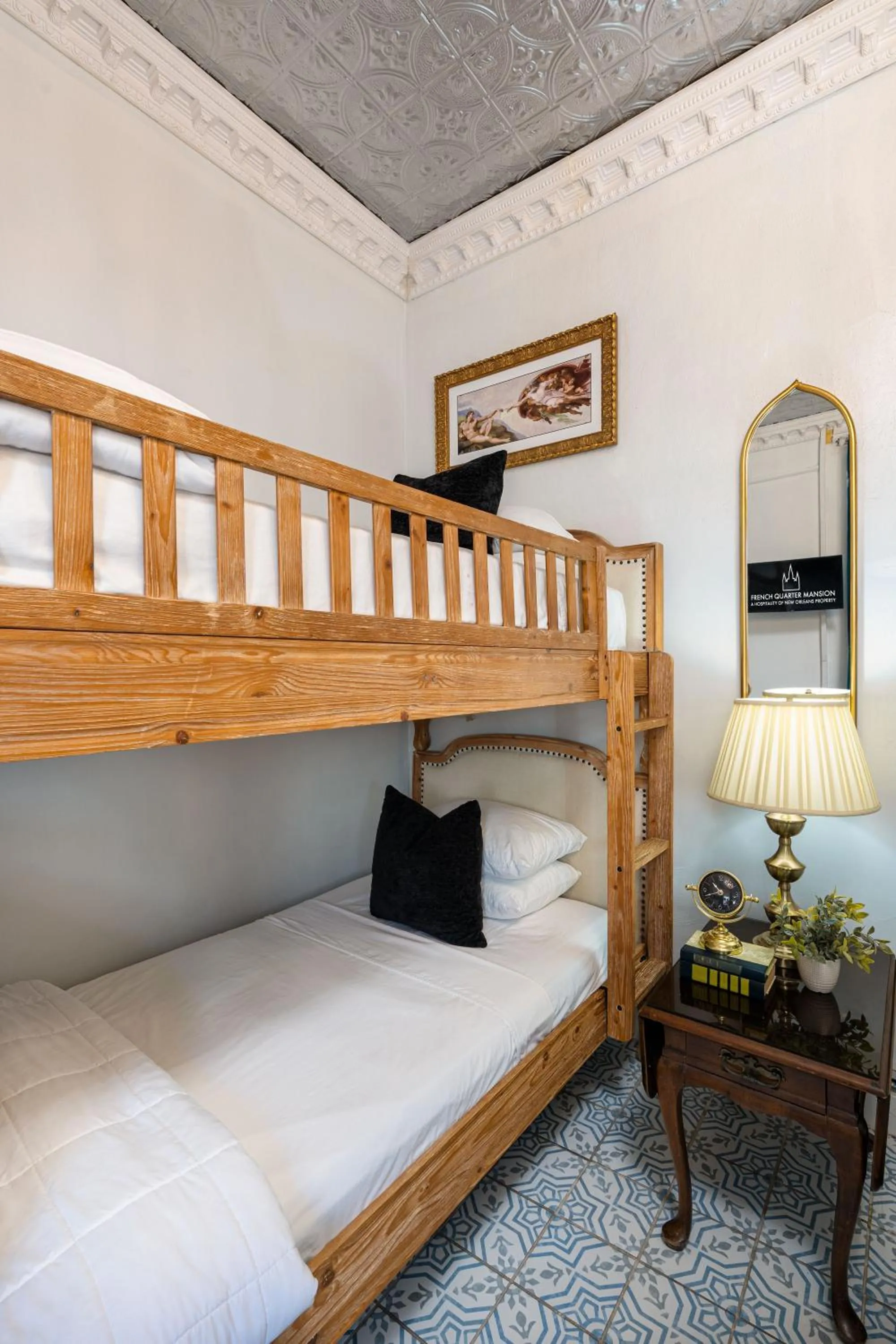 Bed in French Quarter Mansion