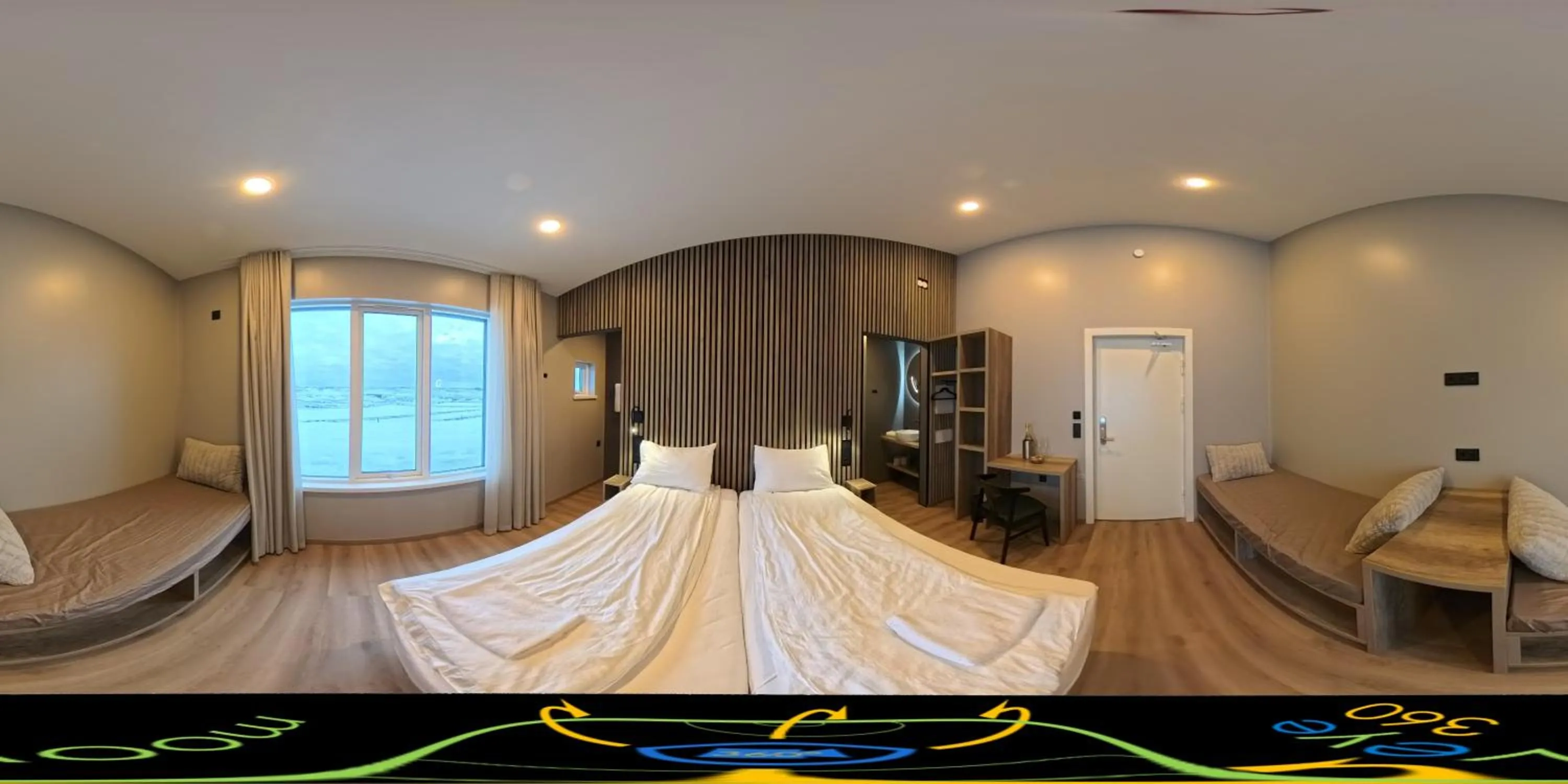 Photo of the whole room, Bed in Hestheimar