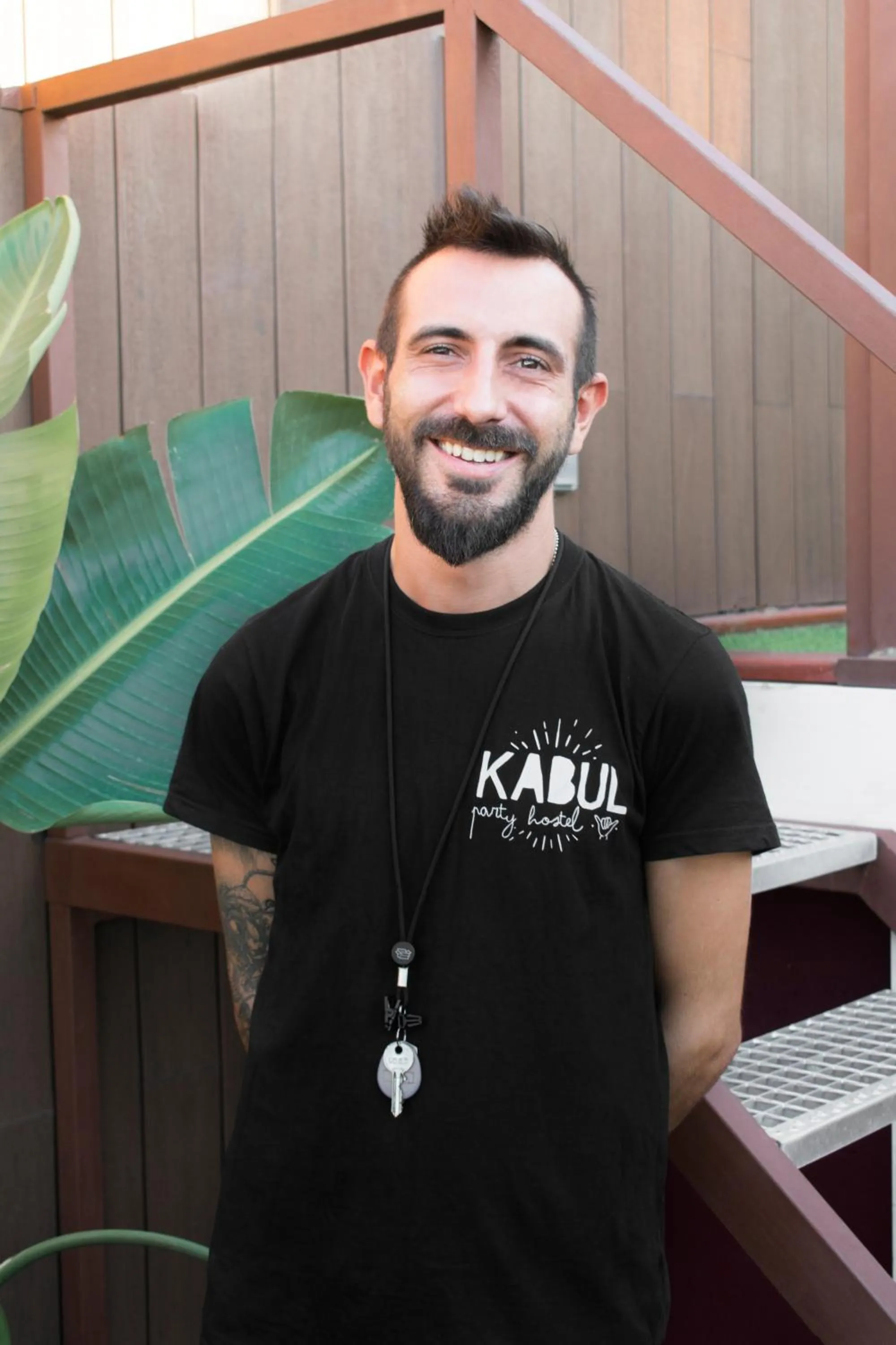 Staff in Kabul Party Hostel Barcelona