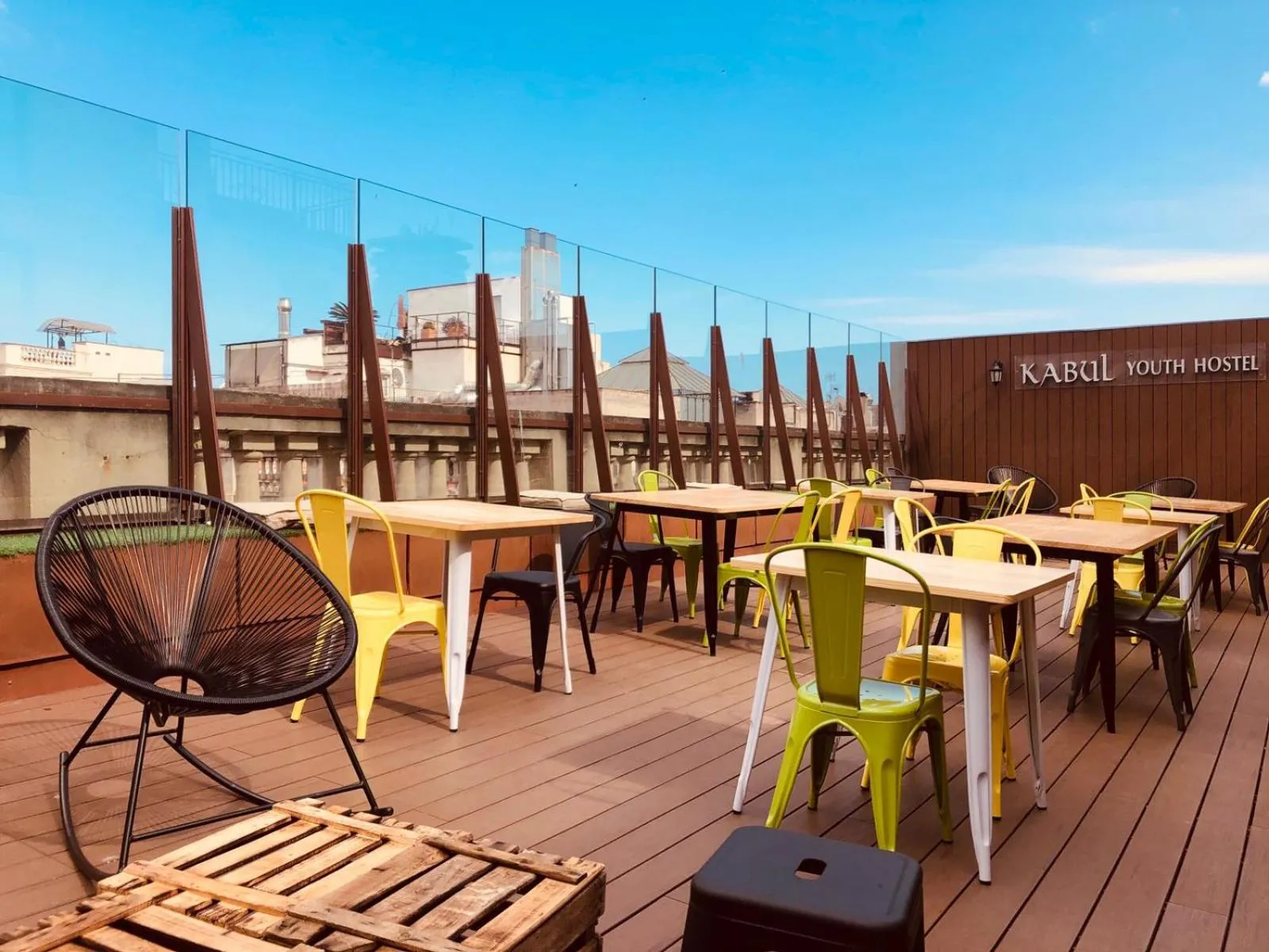 Balcony/Terrace in Kabul Party Hostel Barcelona