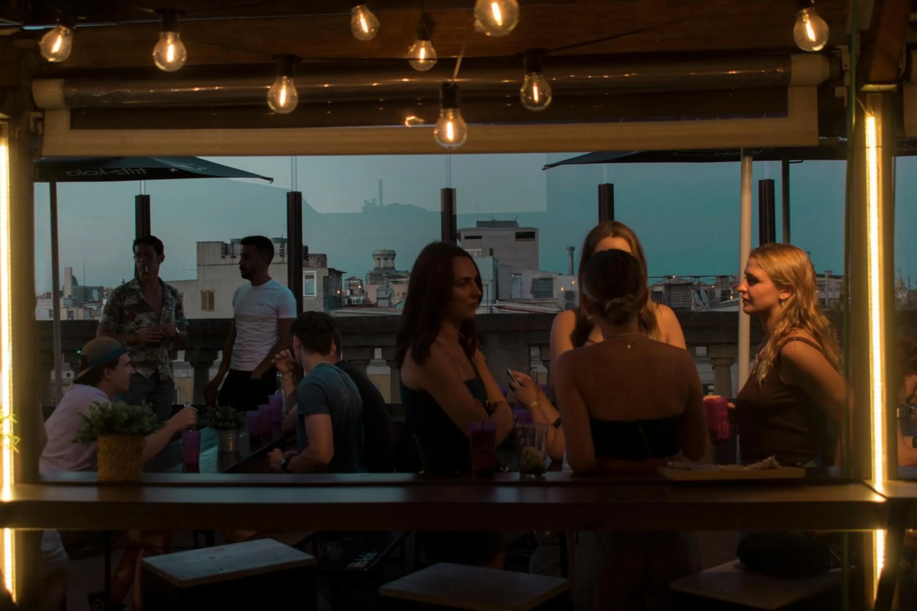 Balcony/Terrace in Kabul Party Hostel Barcelona