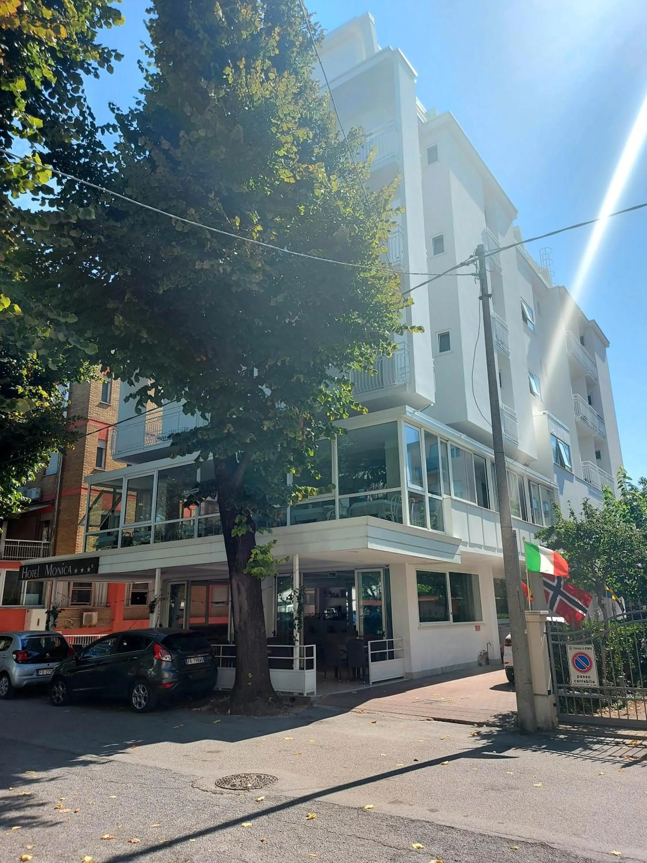 Property building in Hotel Monica