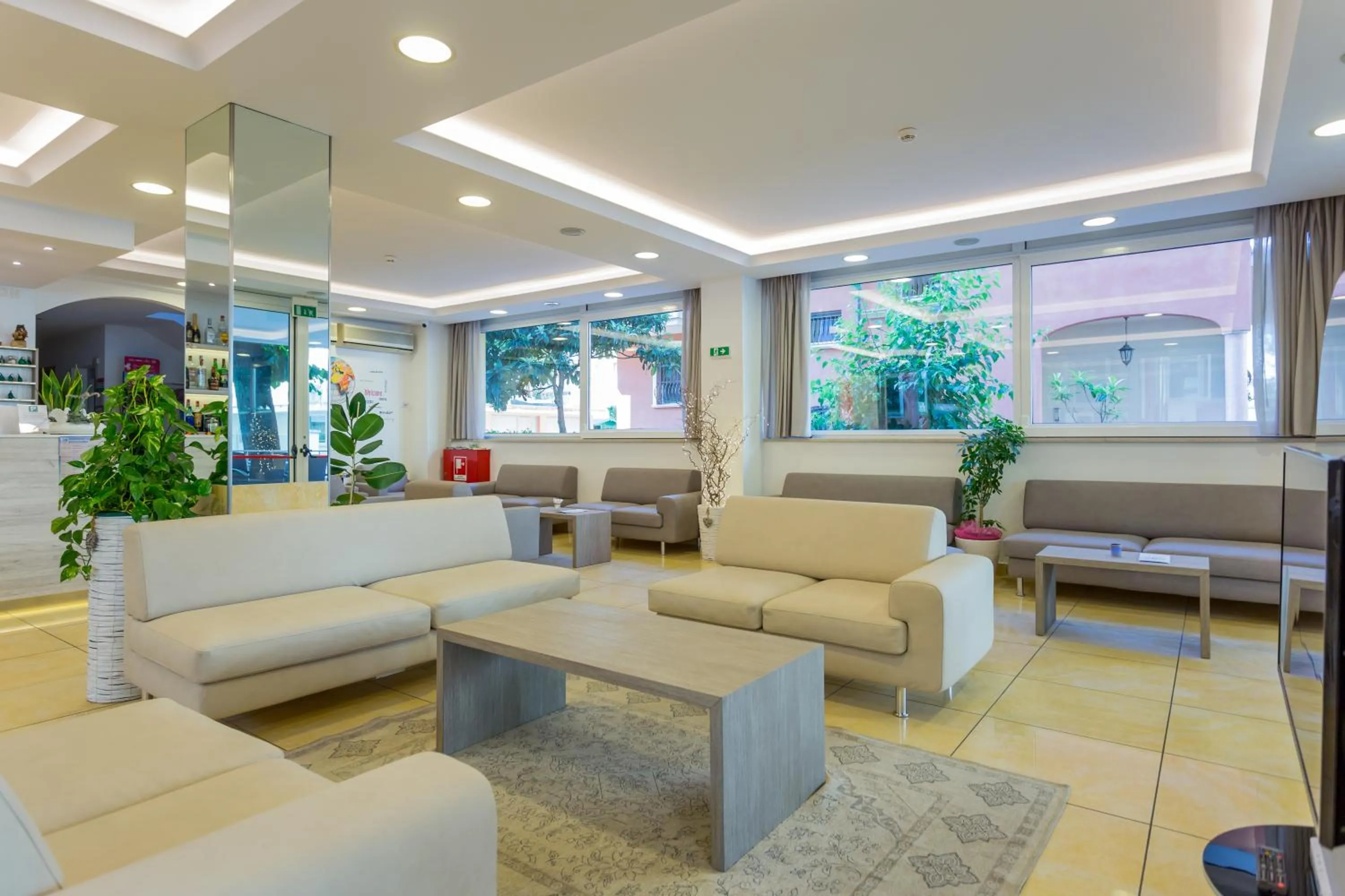 Communal lounge/ TV room in Hotel Monica