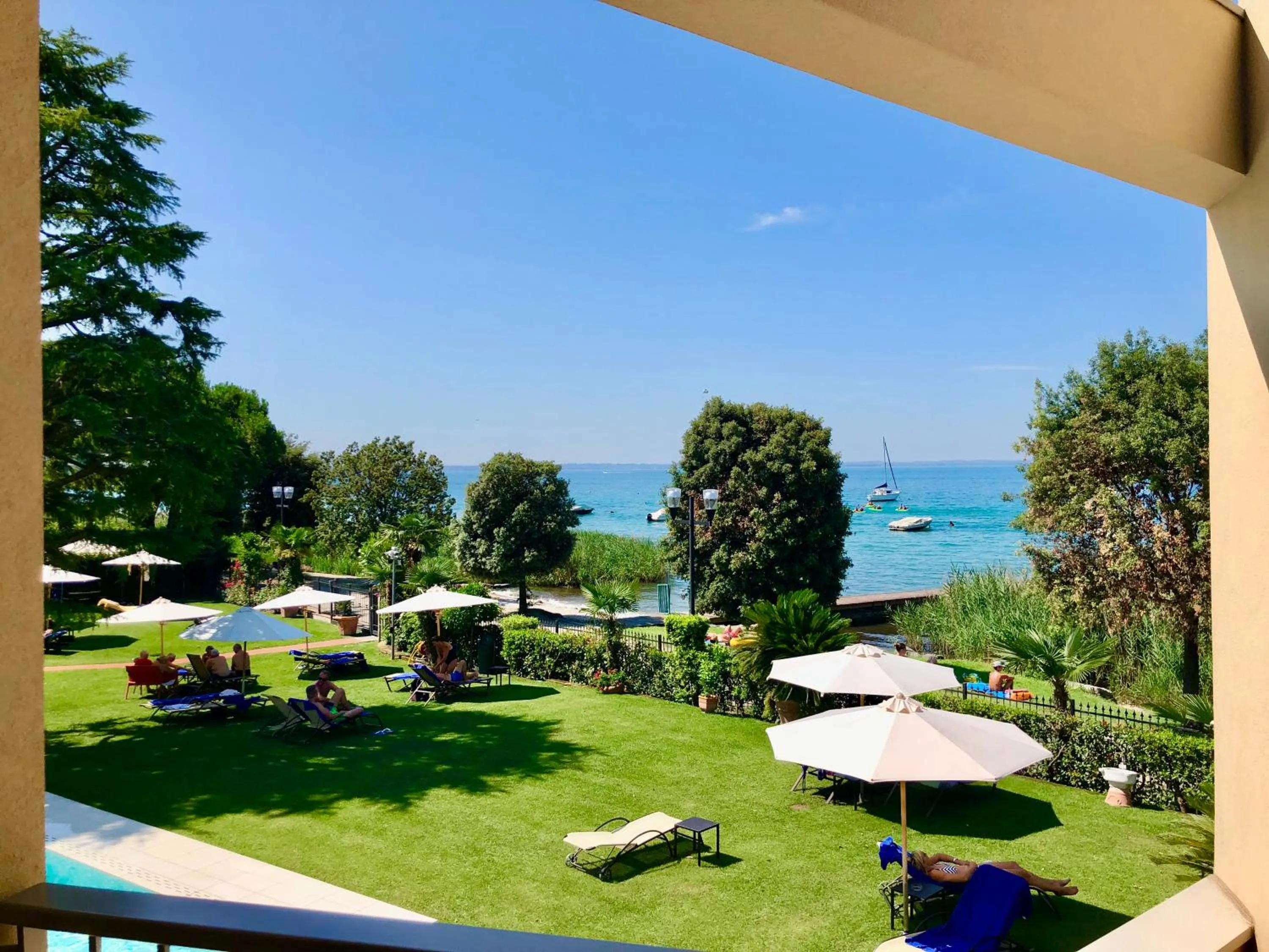 Garden view in Hotel Campagnola