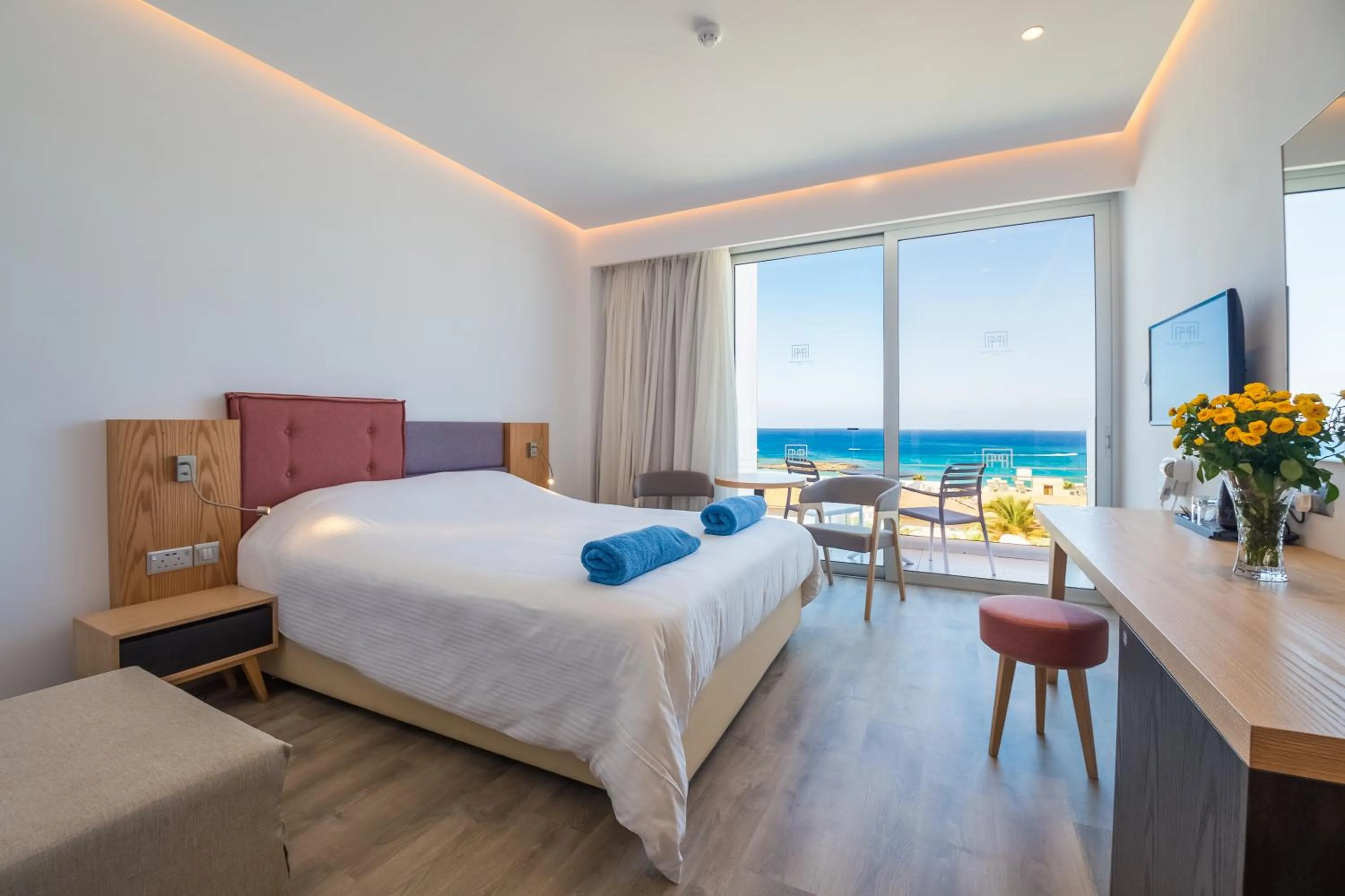 Sea view, Bed in Protaras Plaza Hotel