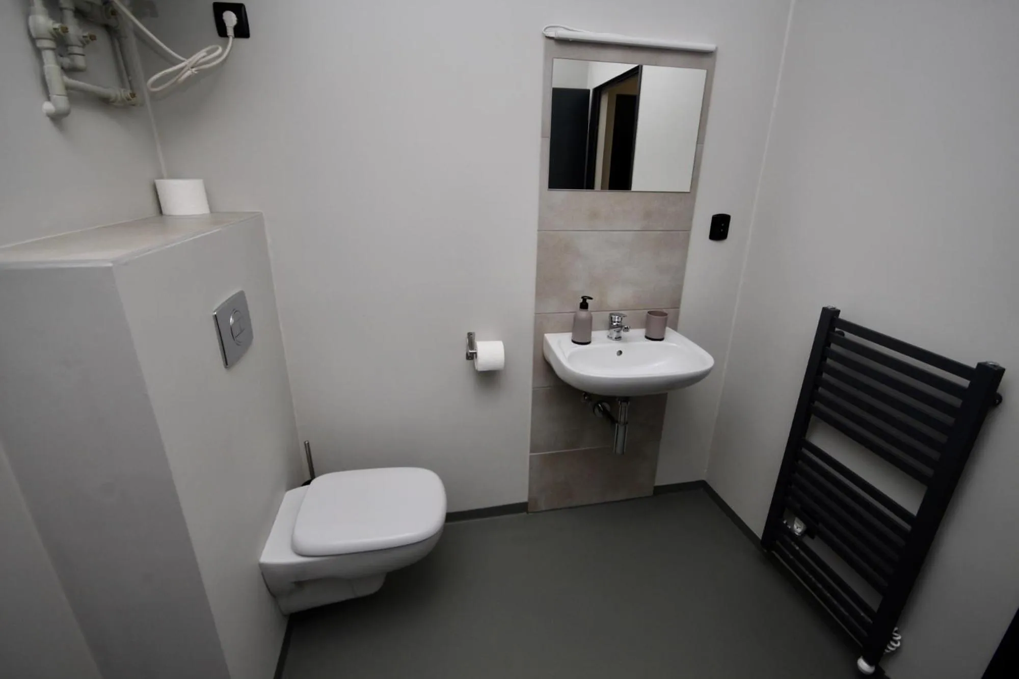 Bathroom in Flight Park Javorovy