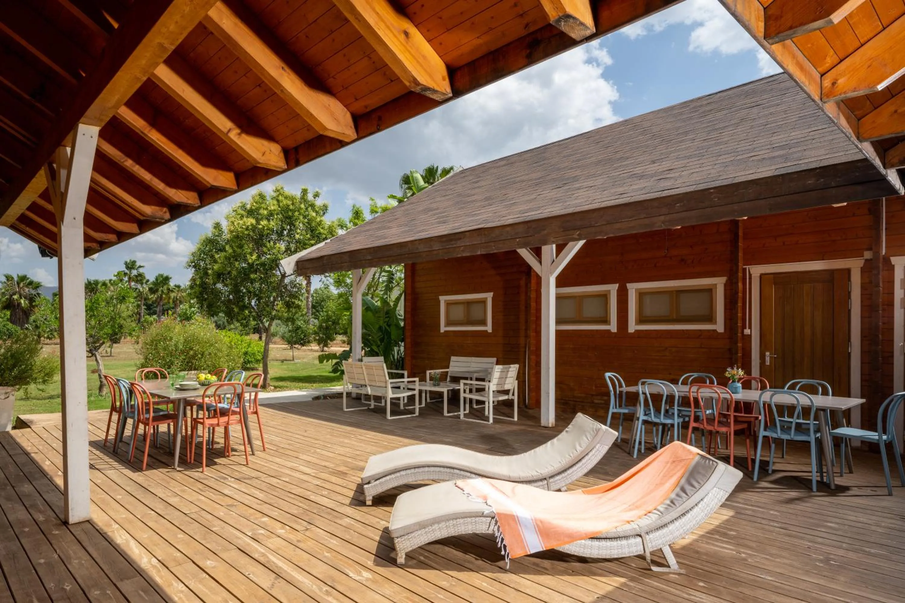 Balcony/Terrace in The Village- Jordan Riverside Travel Hotel