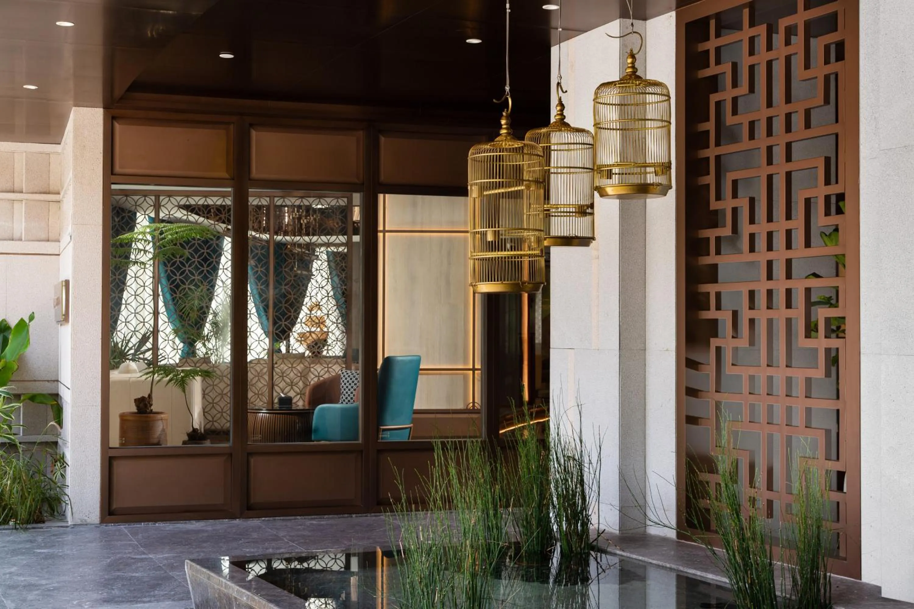 Seating area in Guangzhou Wogo Yuanbao Hotel-Zhujiang New Town