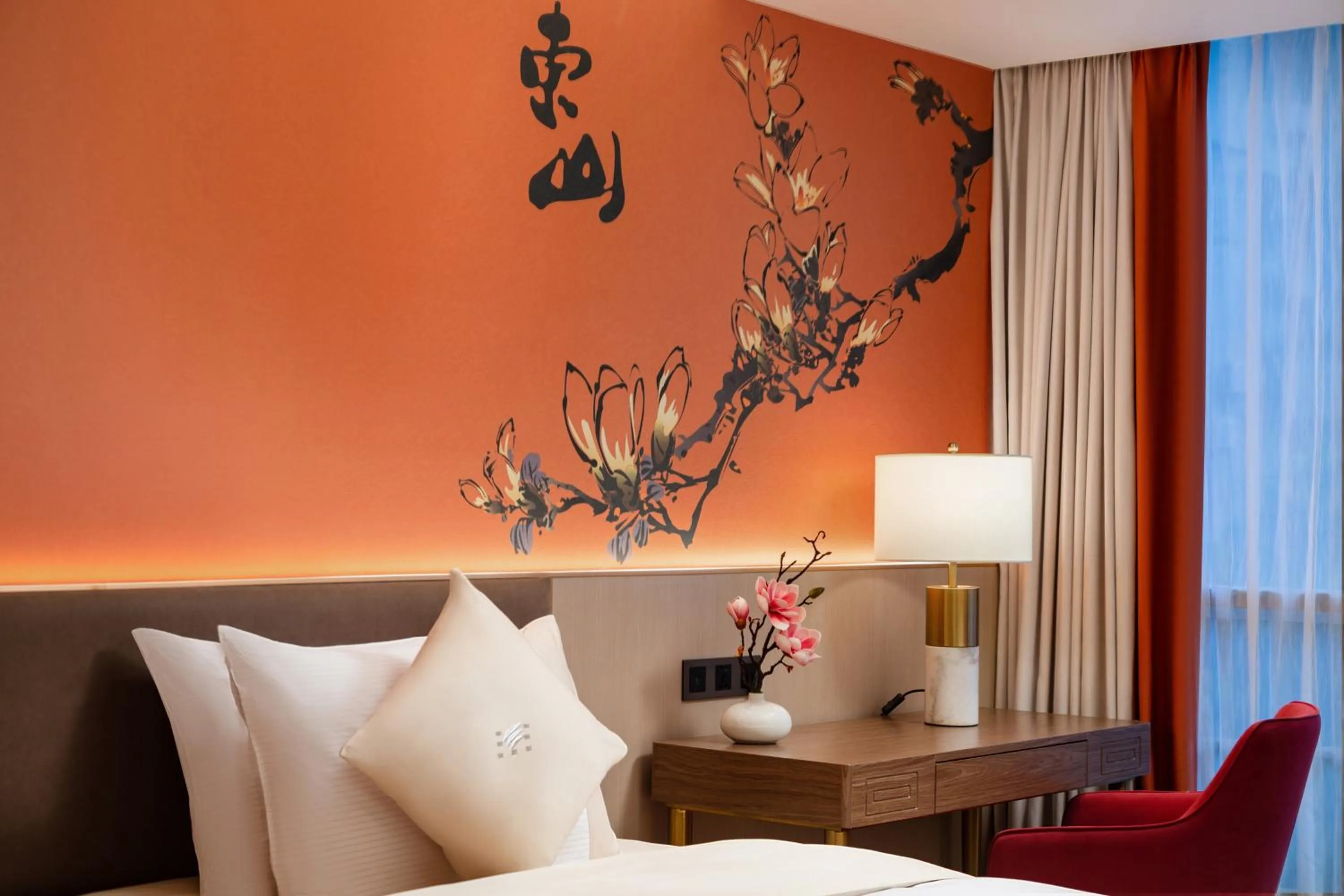 Bed in Guangzhou Wogo Yuanbao Hotel-Zhujiang New Town