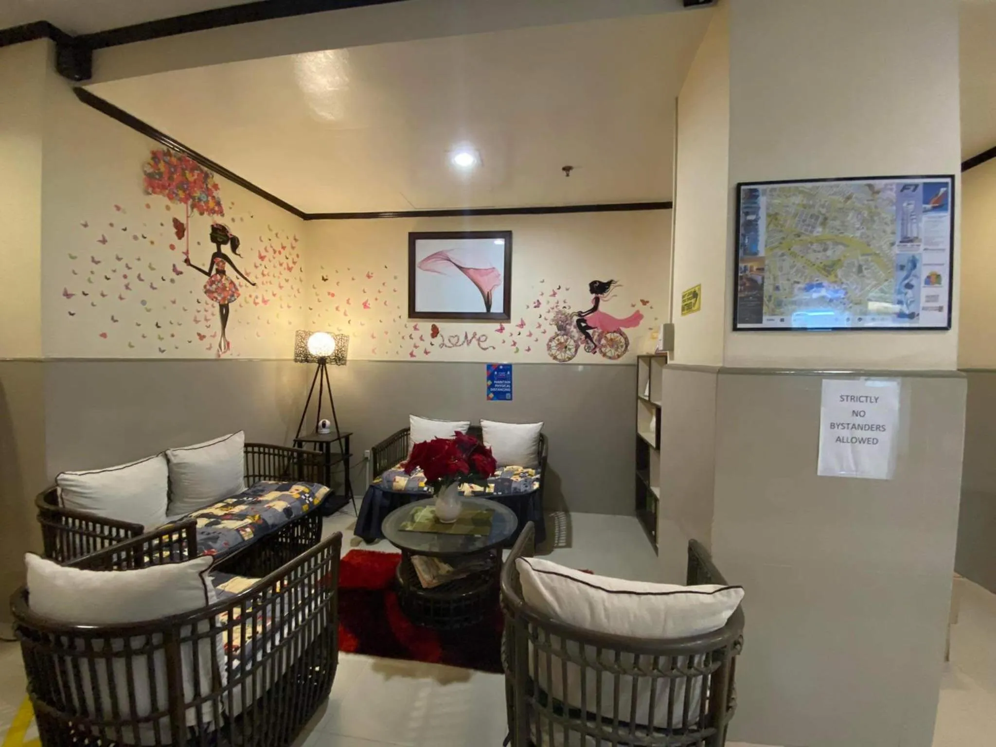 Living room in Amax Inn Makati