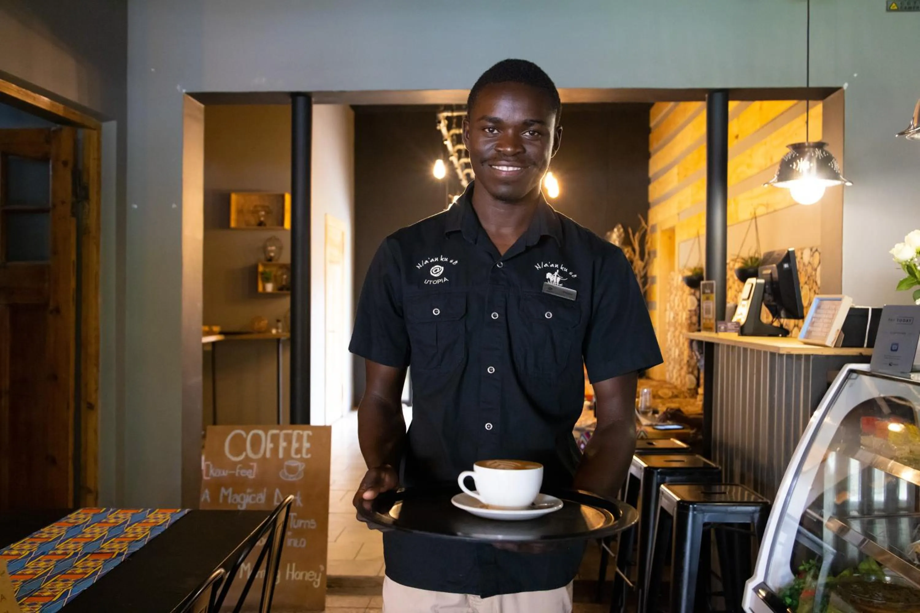 Restaurant/places to eat in Na’ankusê @ Utopia