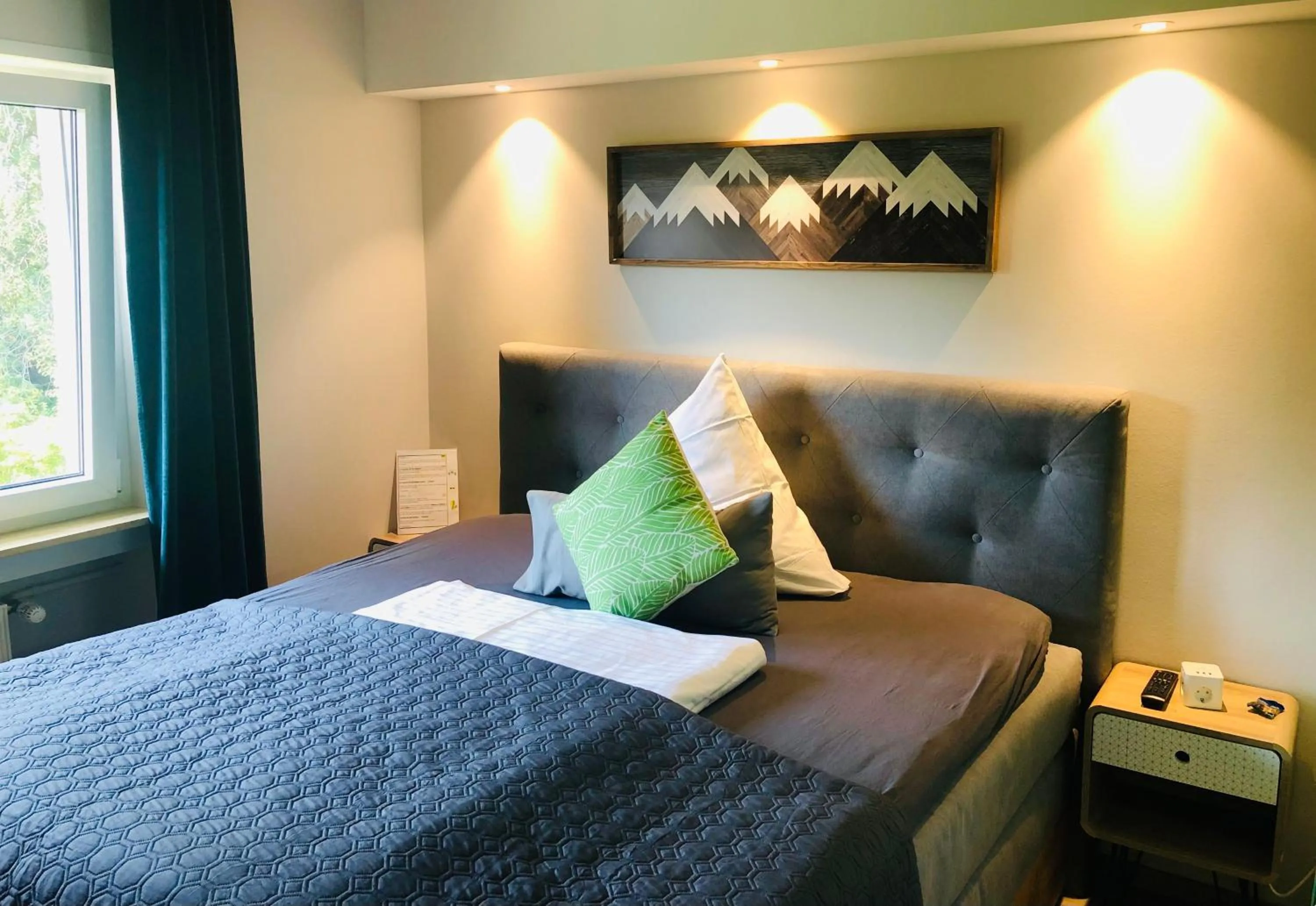 Bed in Hotel-Restaurant Berghof