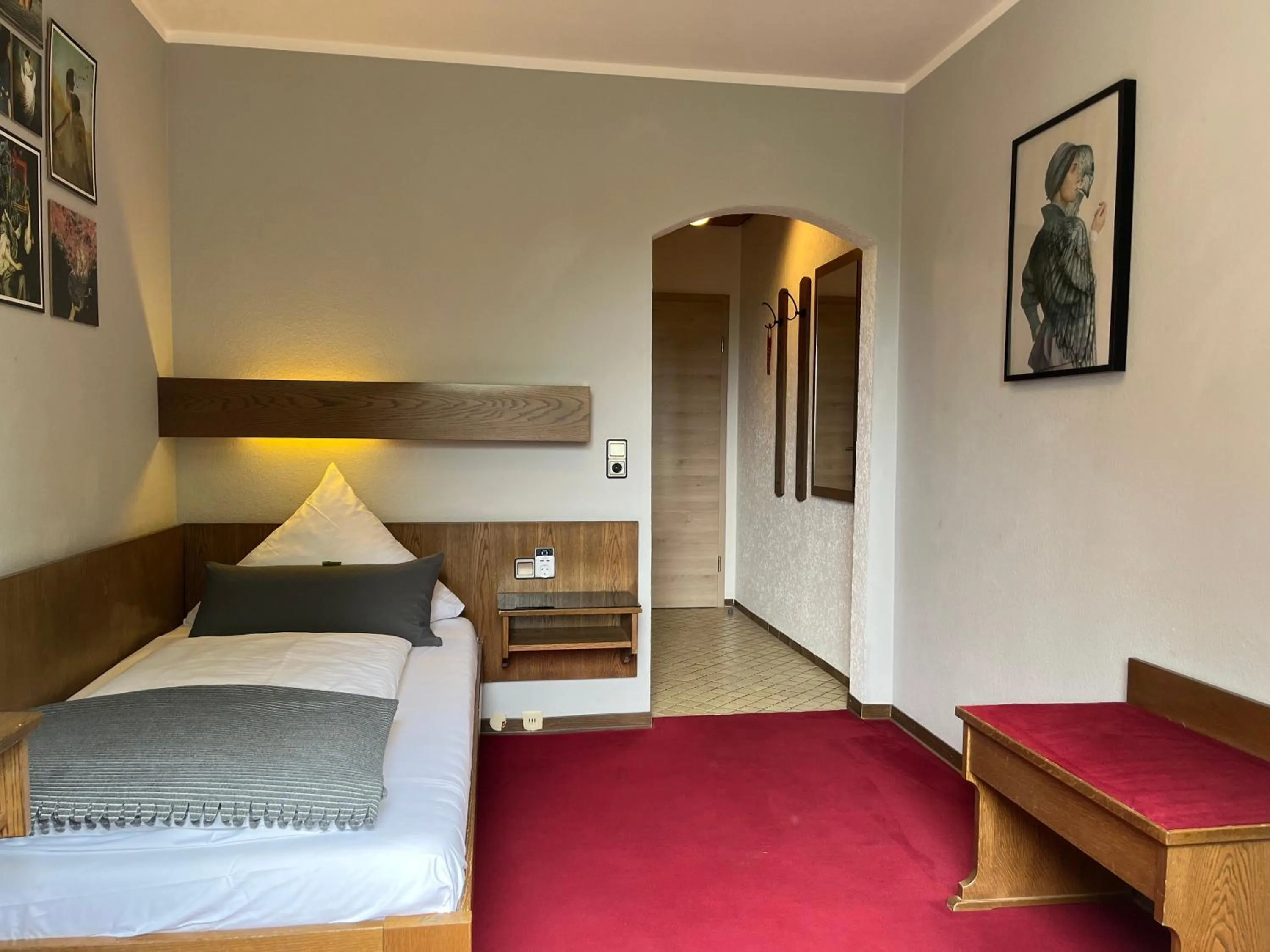 Bed in Hotel-Restaurant Berghof