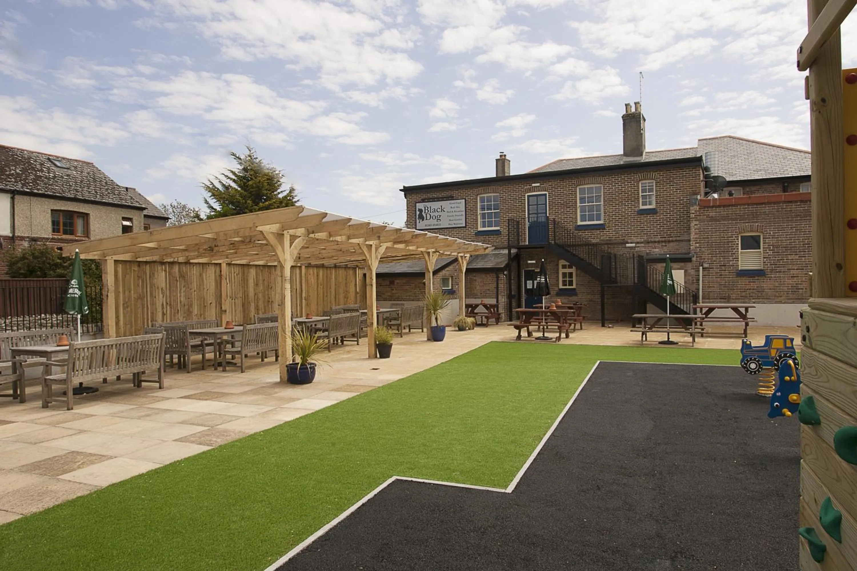 Children play ground in The Black Dog Inn