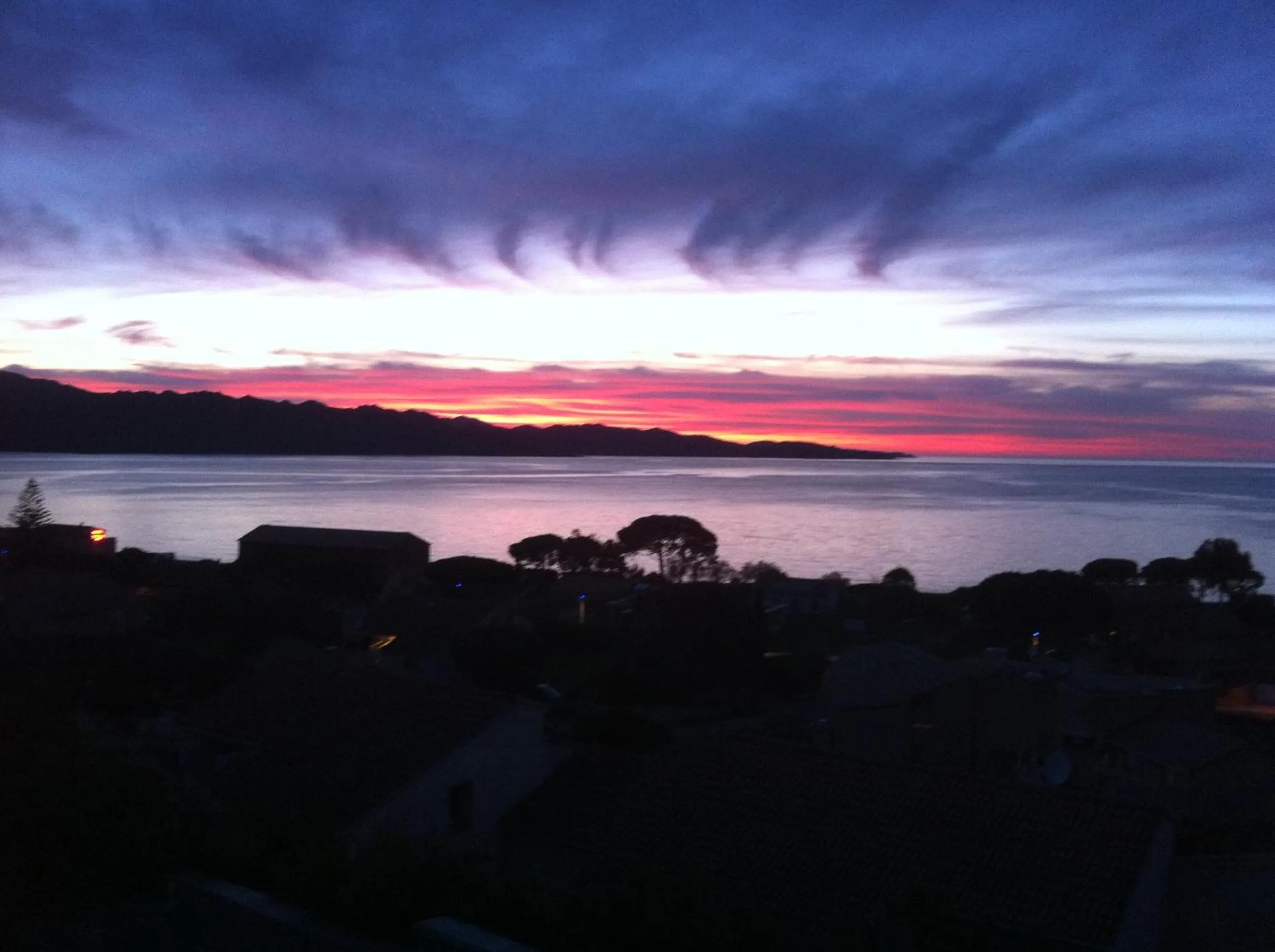 Sunset in Résidence Costa d'Oru