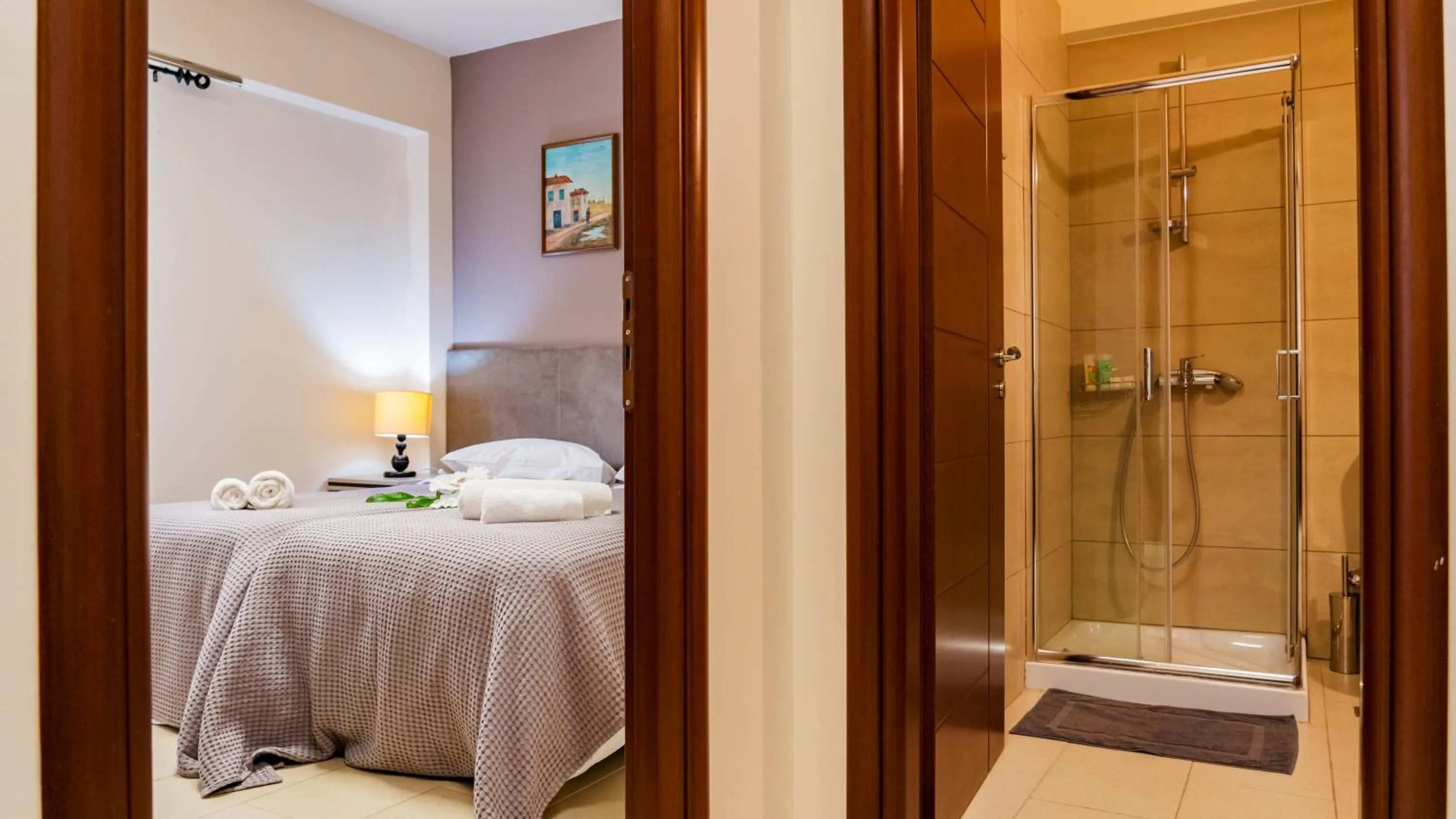 Shower in Athenian Central Apartments