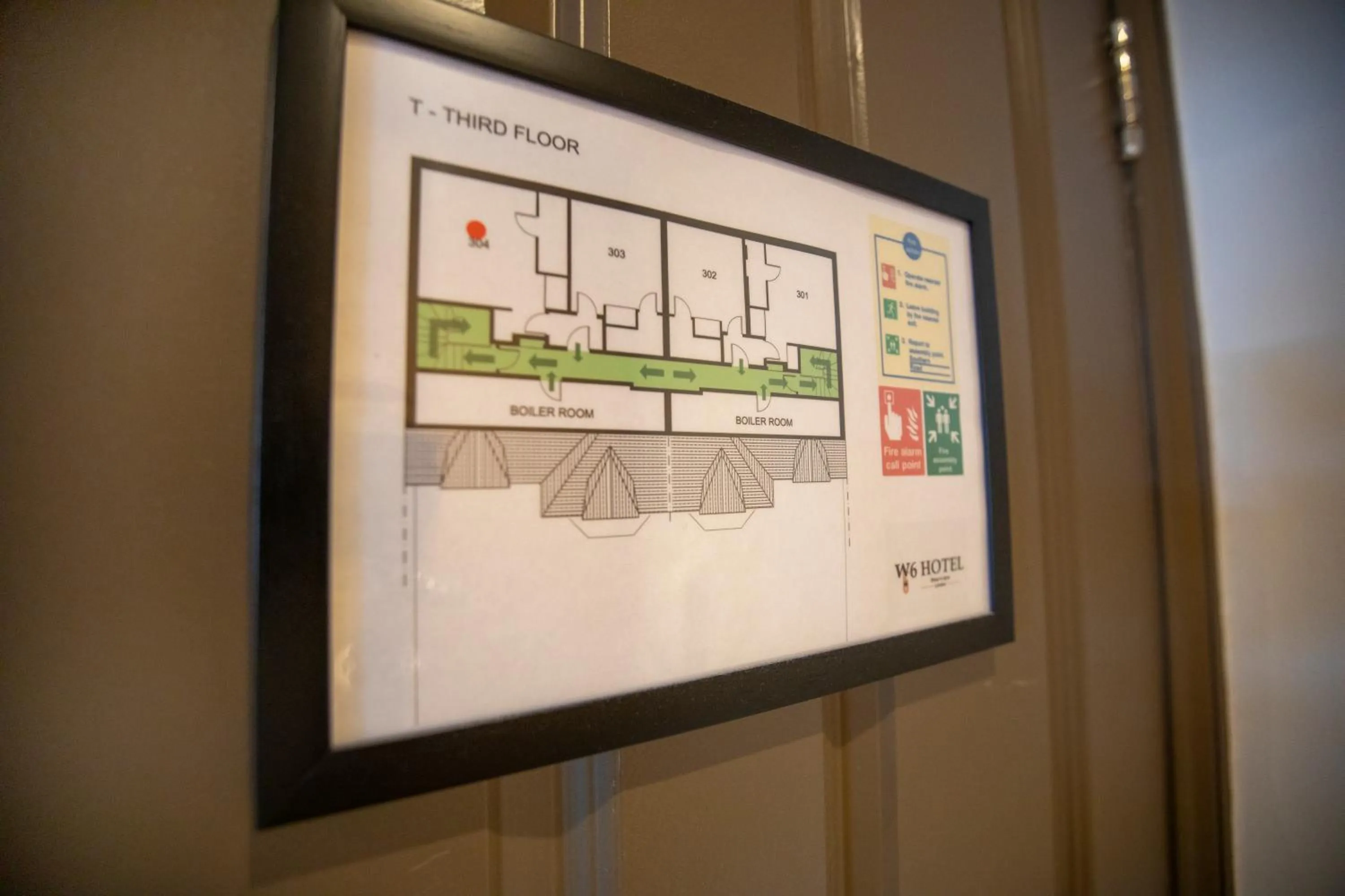 Floor plan in W6 Hotel