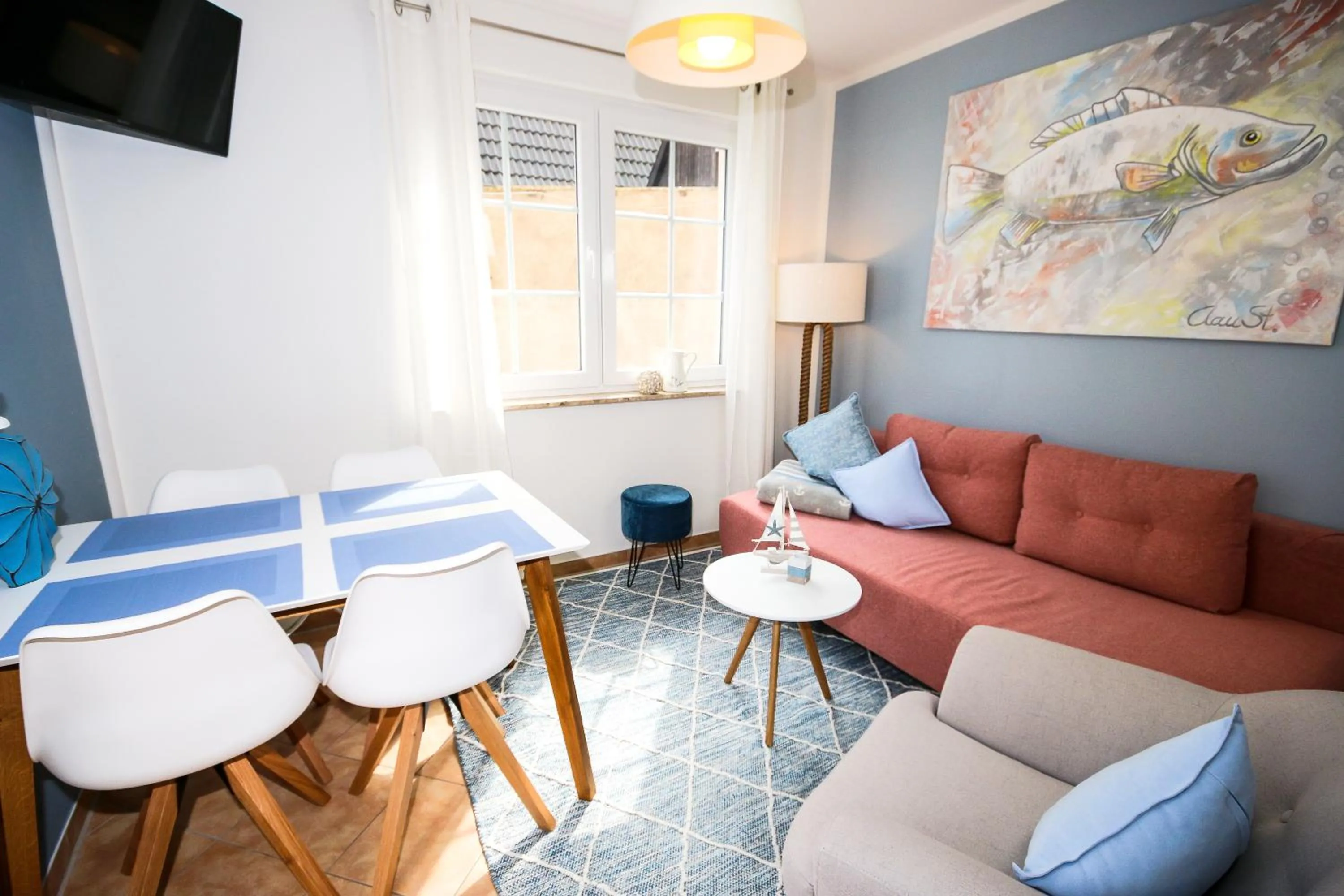 Living room in Apartment in der Alexandrinenstrasse
