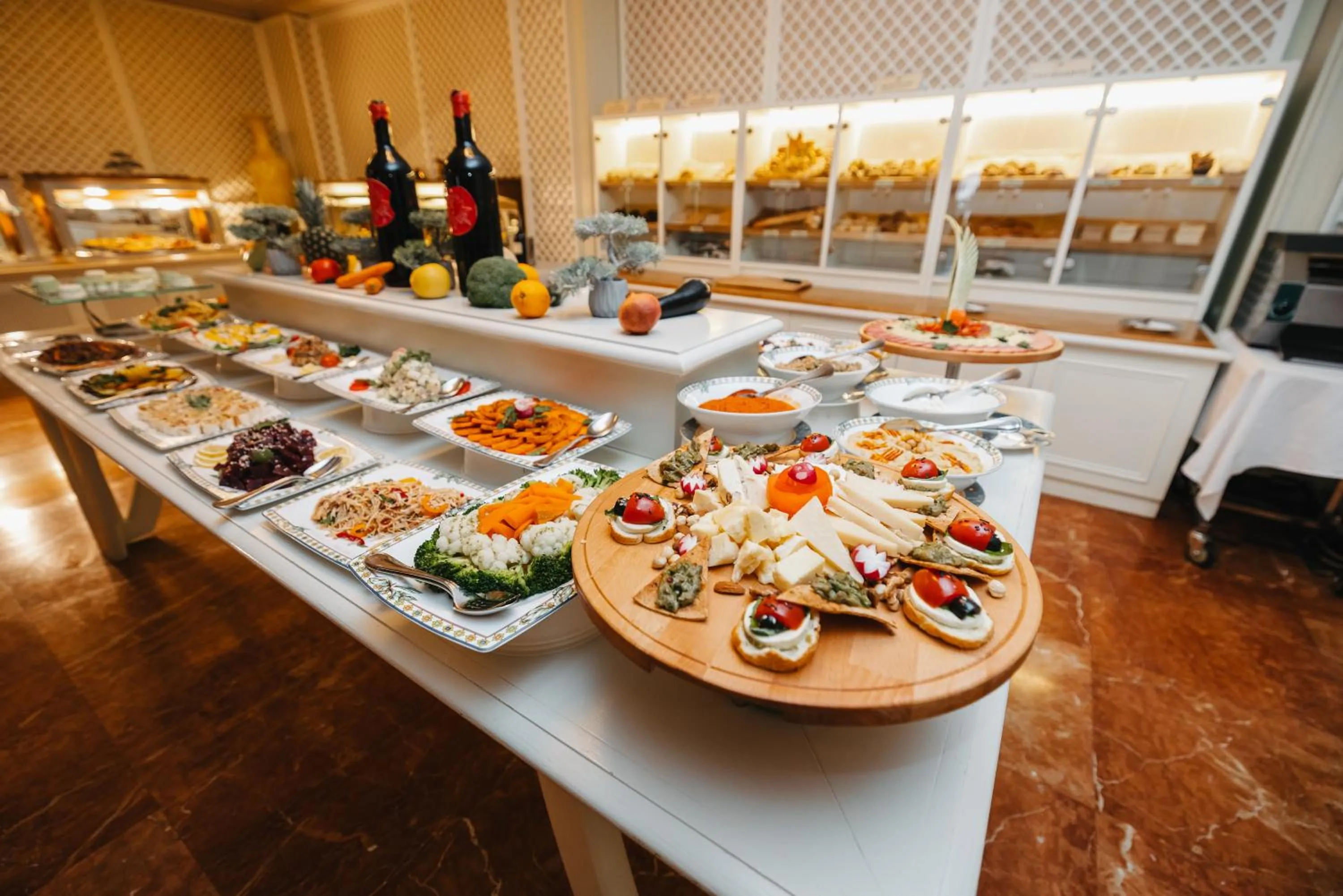 Buffet breakfast in Swiss Diamond Hotel Prishtina