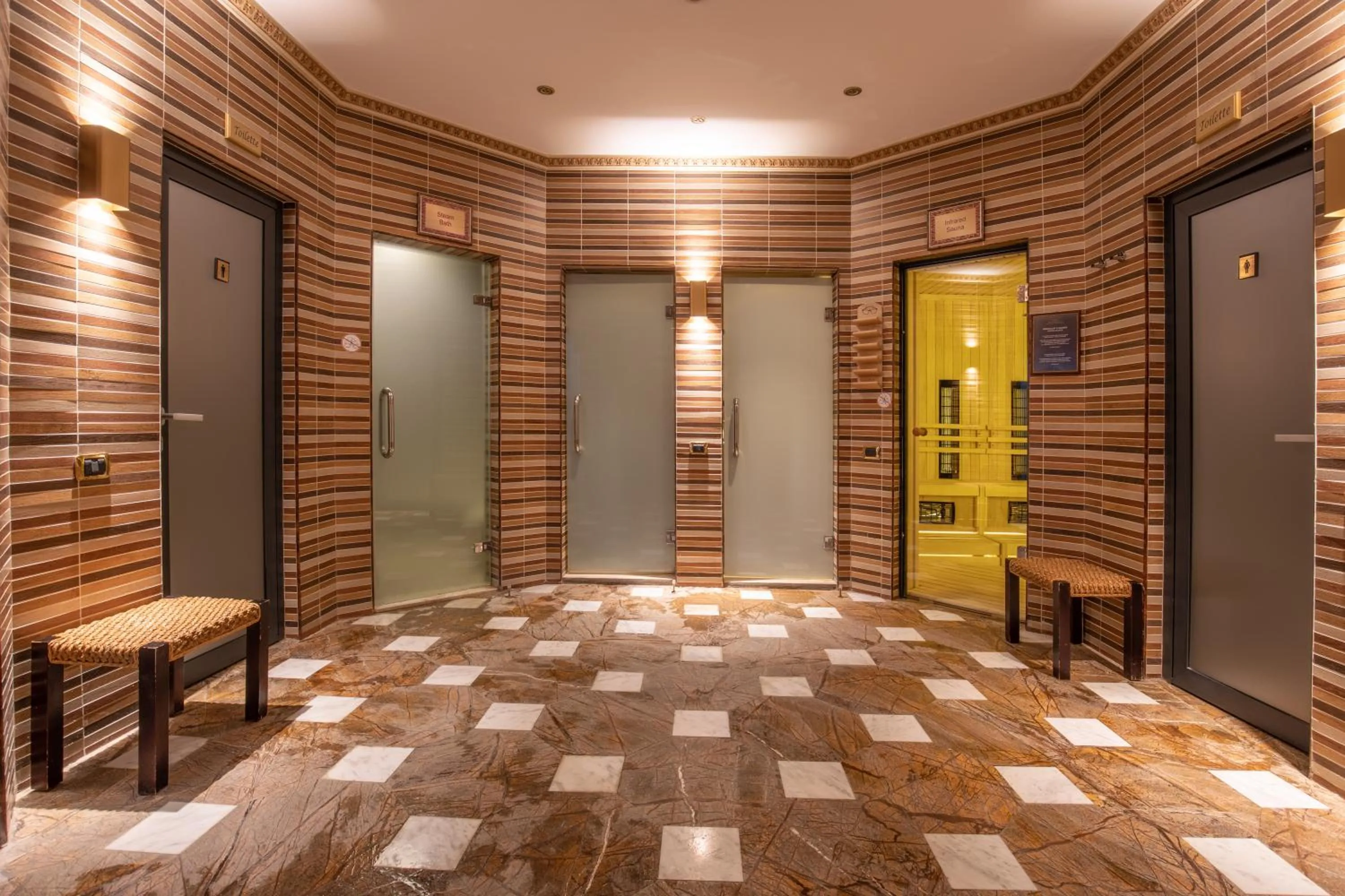 Sauna in Swiss Diamond Hotel Prishtina