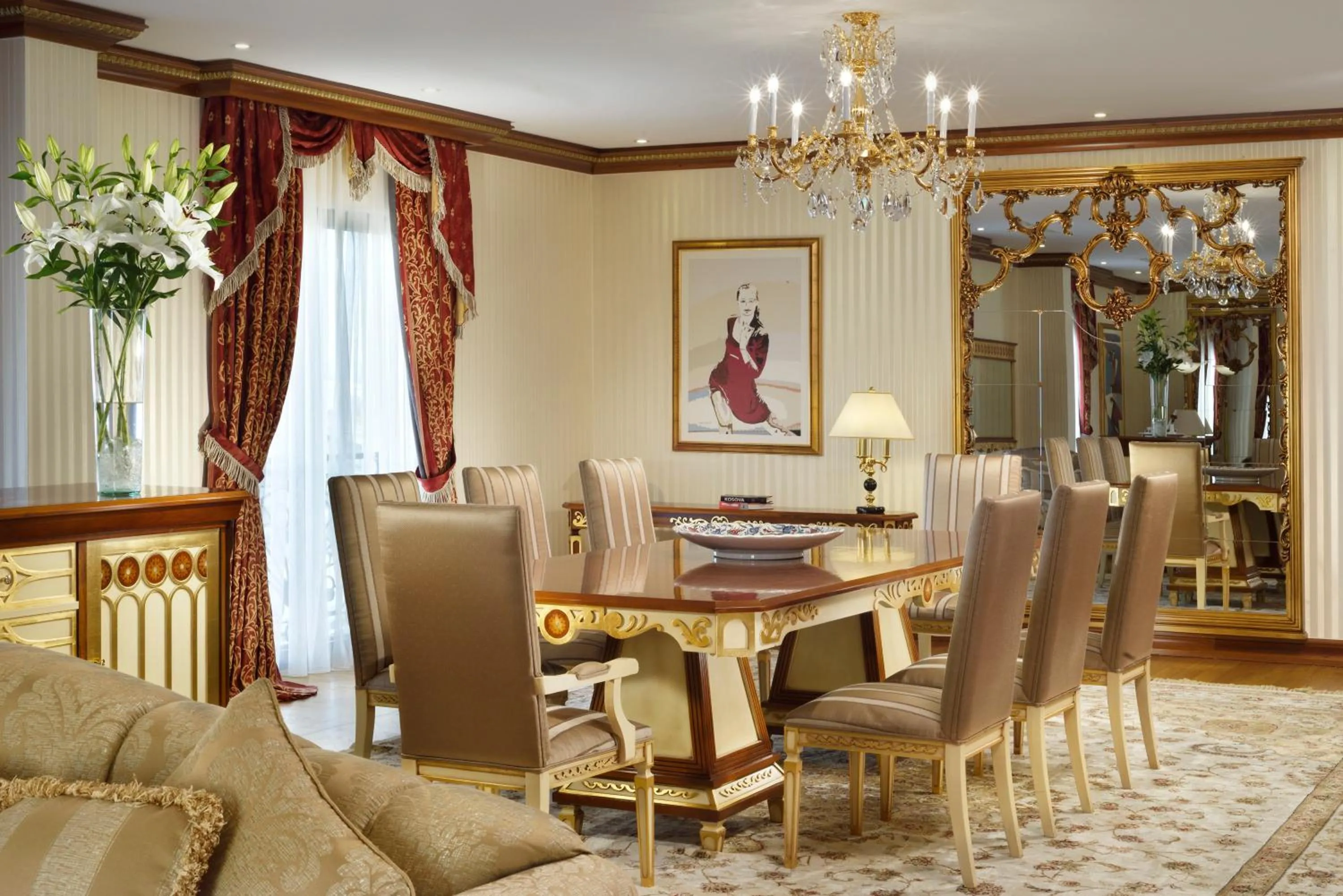 Dining area in Swiss Diamond Hotel Prishtina