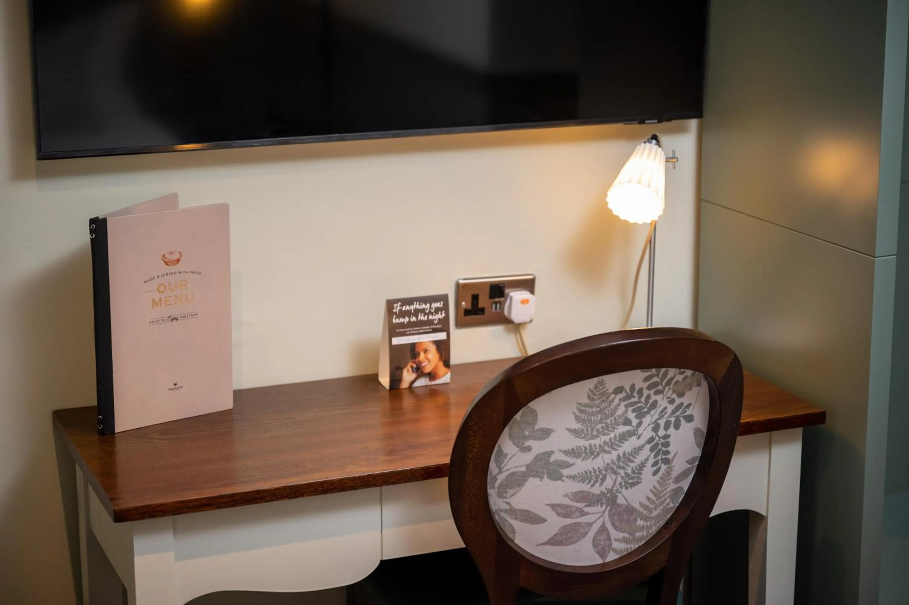 Decorative detail in Ardencaple Hotel by Greene King Inns