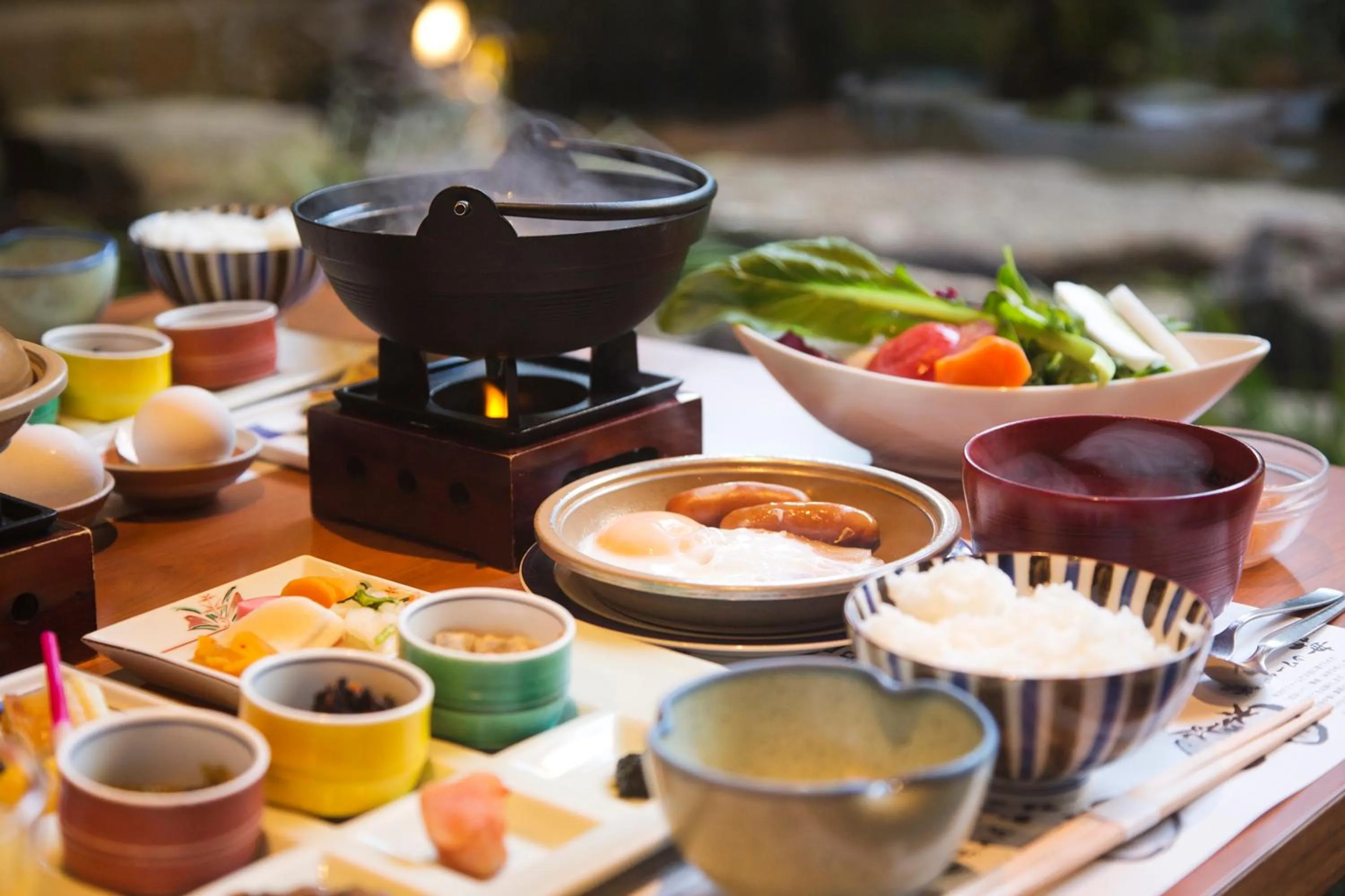 Asian breakfast in Kinsuikan