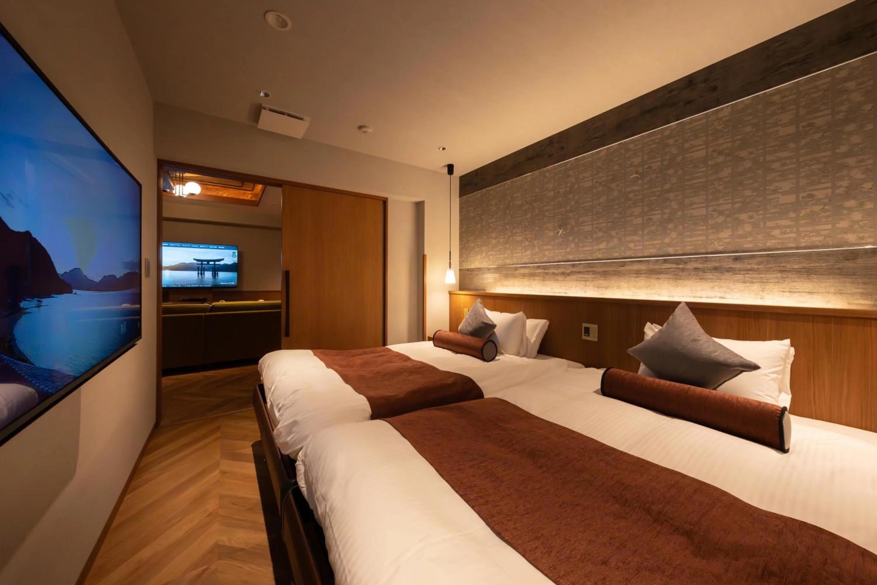 Bedroom, Bed in Kinsuikan