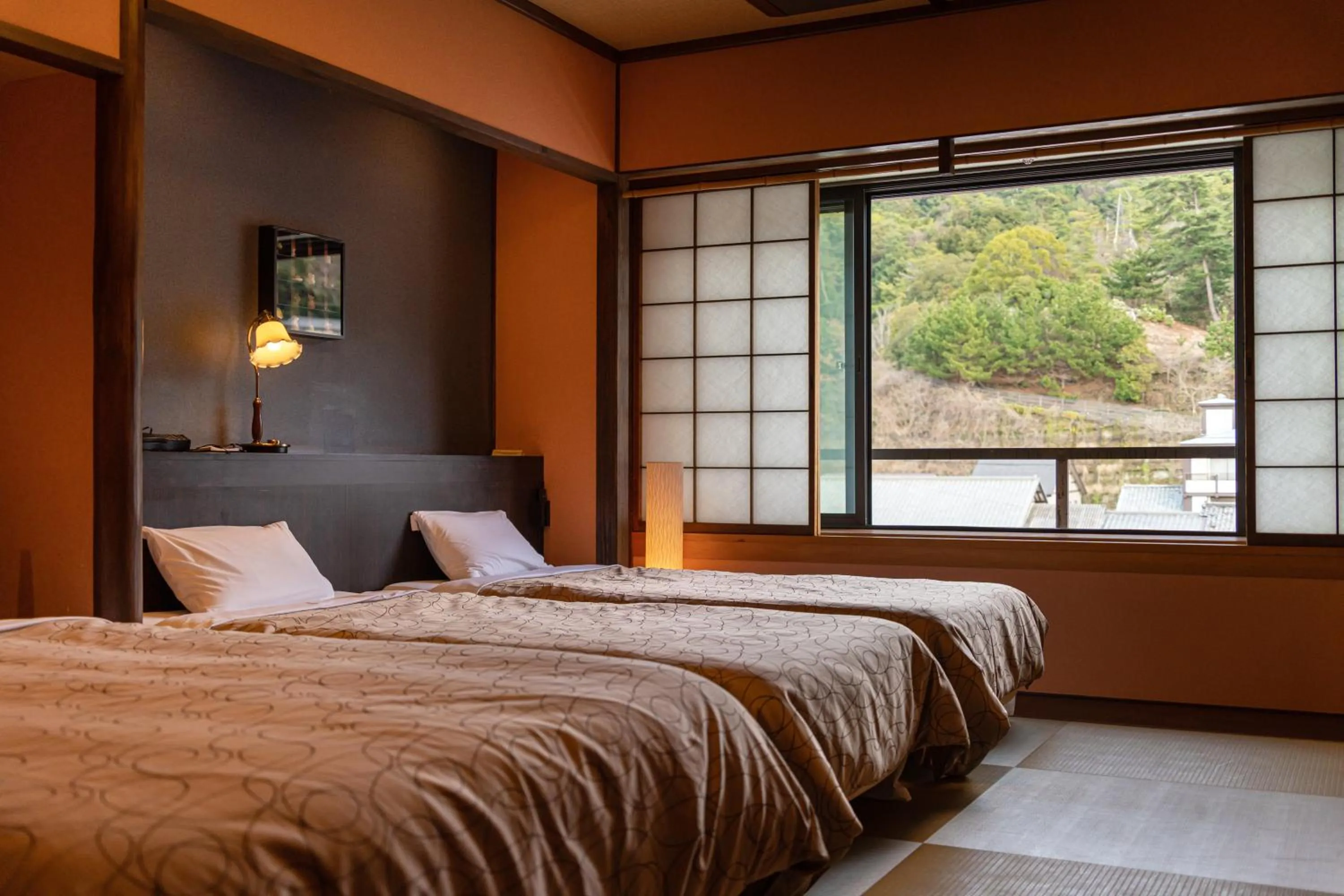 View (from property/room), Bed in Kinsuikan
