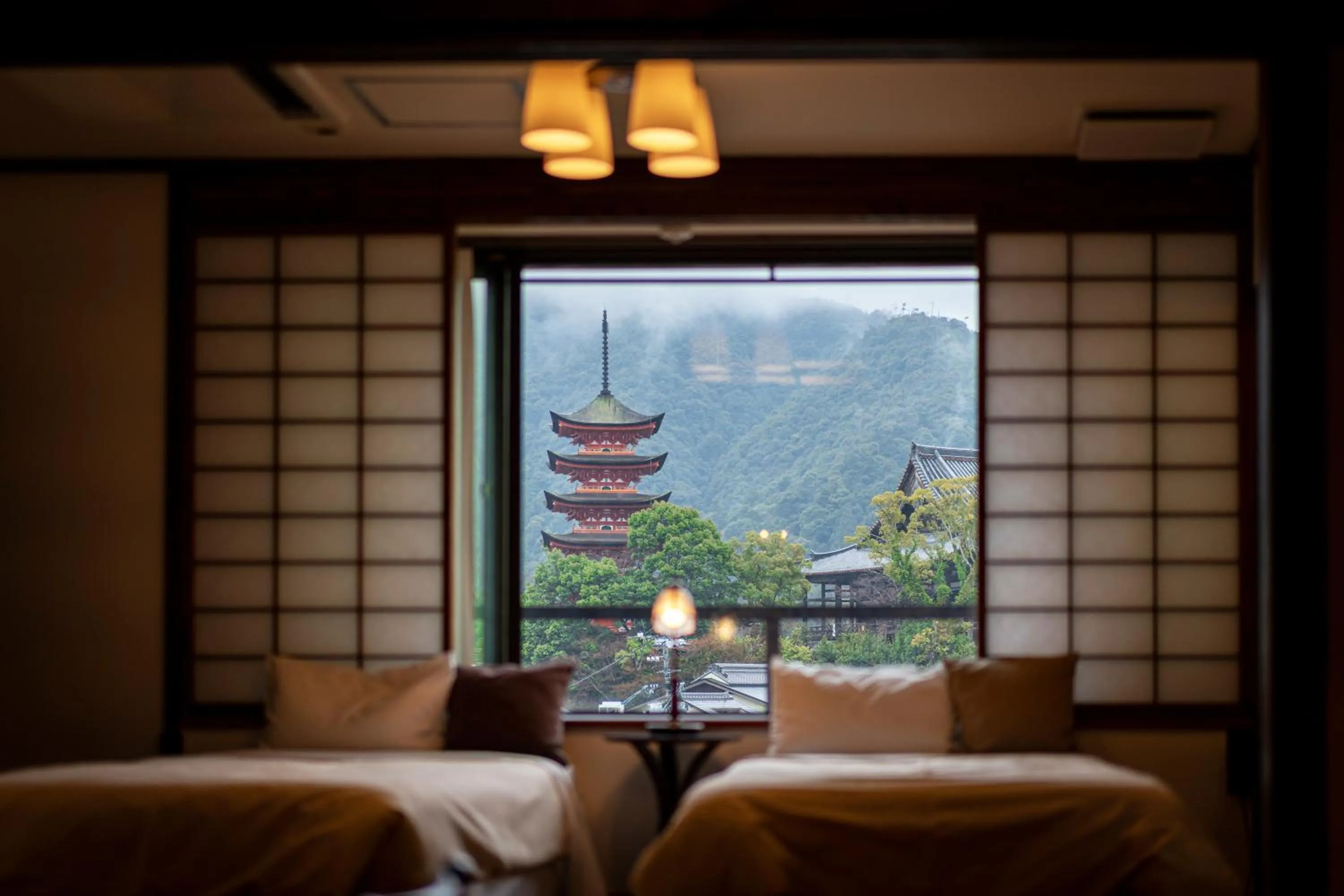 View (from property/room), Bed in Kinsuikan