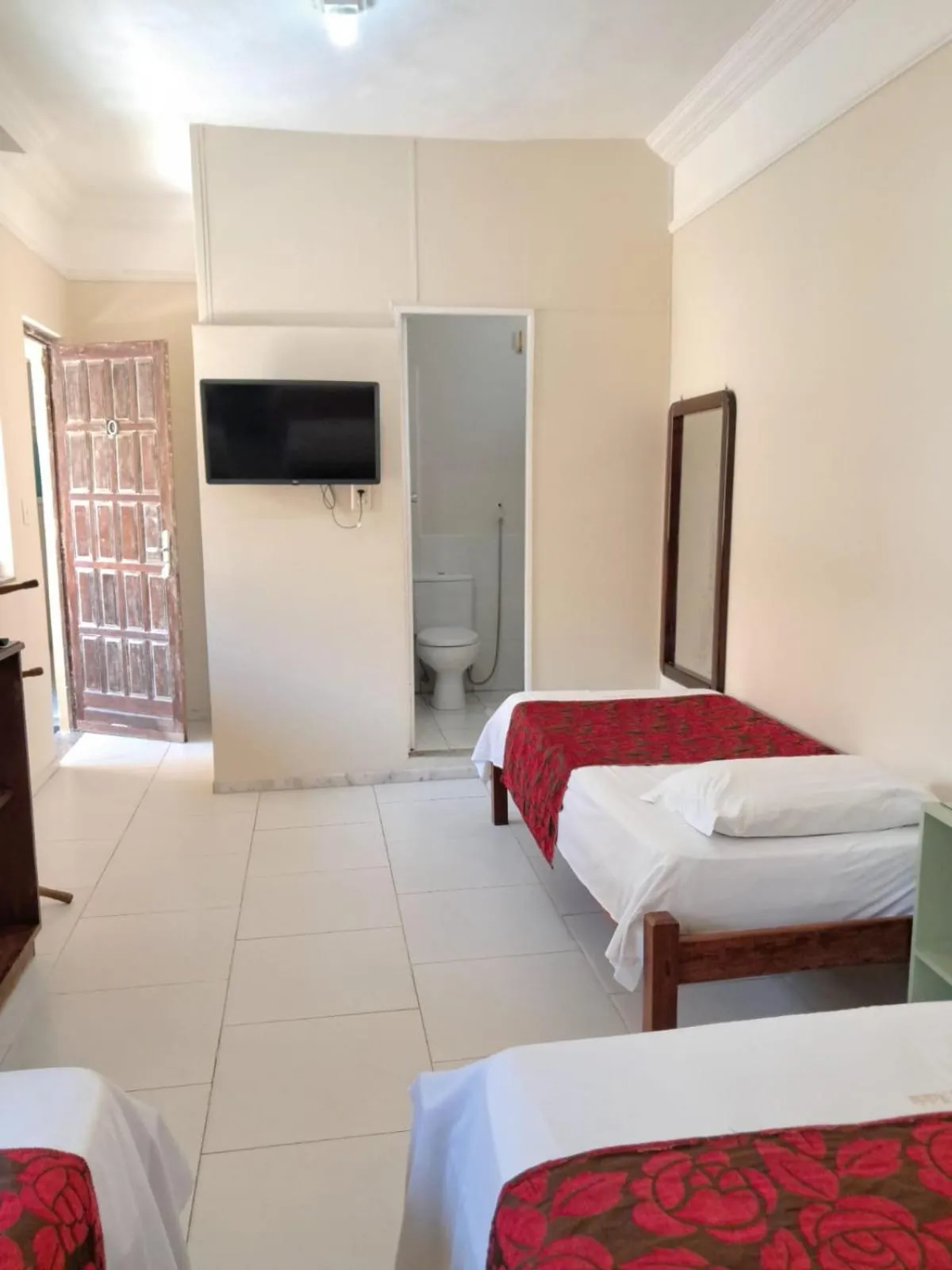 Bed in Hotel Pousada Acácia da Barra