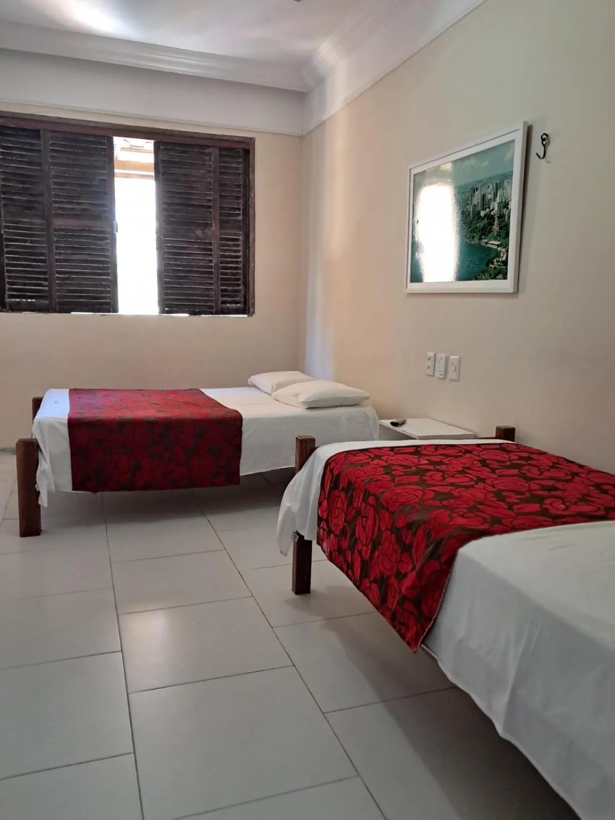 Bed in Hotel Pousada Acácia da Barra