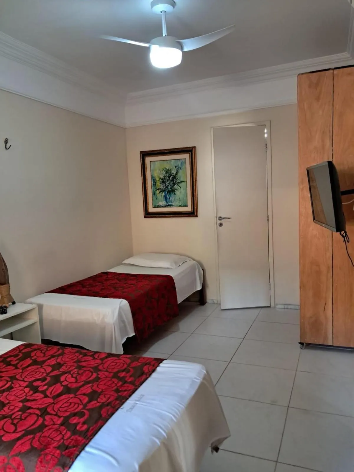 Bed in Hotel Pousada Acácia da Barra