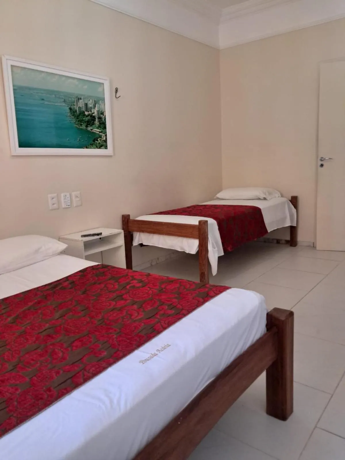 Bed in Hotel Pousada Acácia da Barra