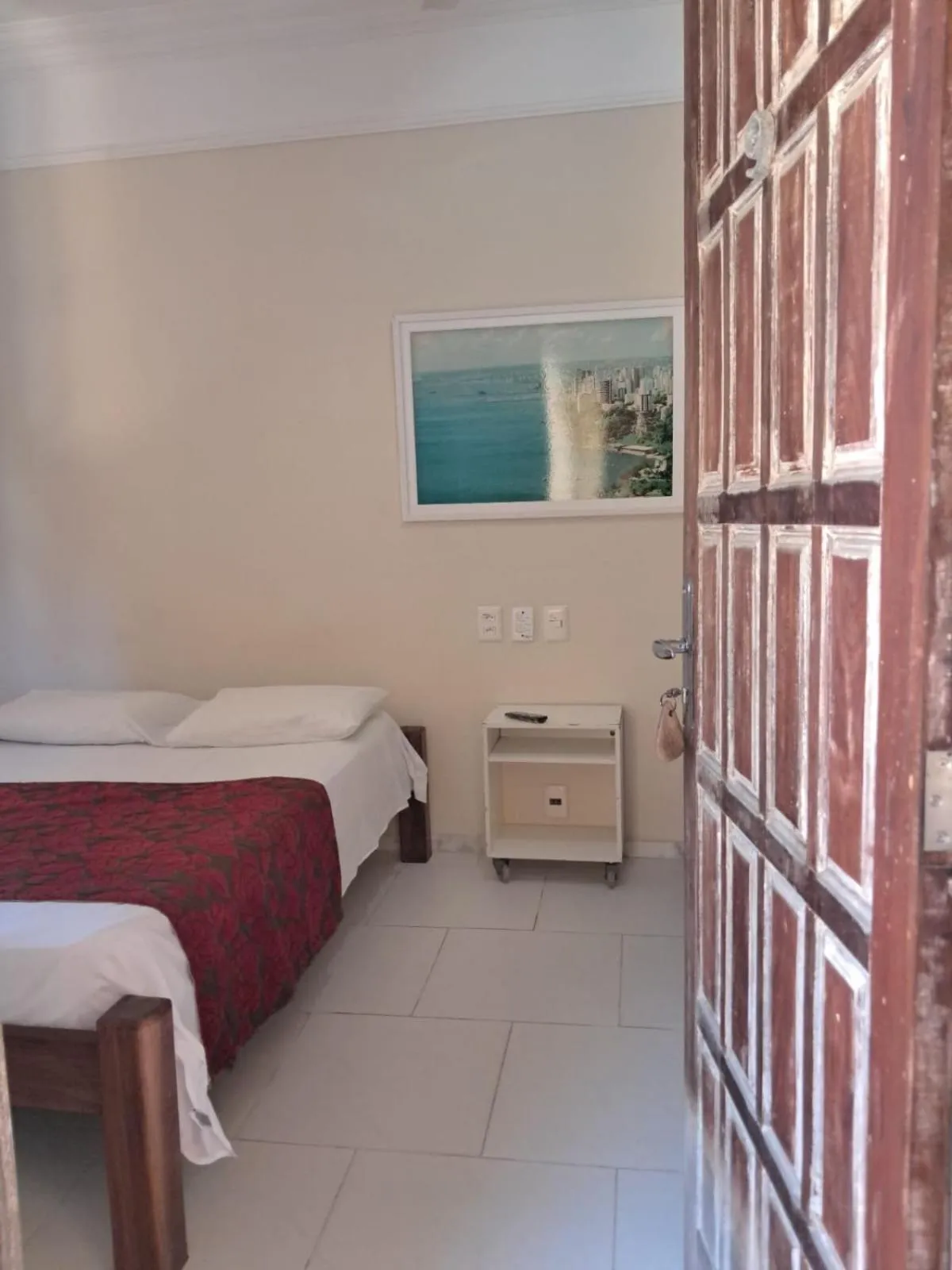 Bed in Hotel Pousada Acácia da Barra