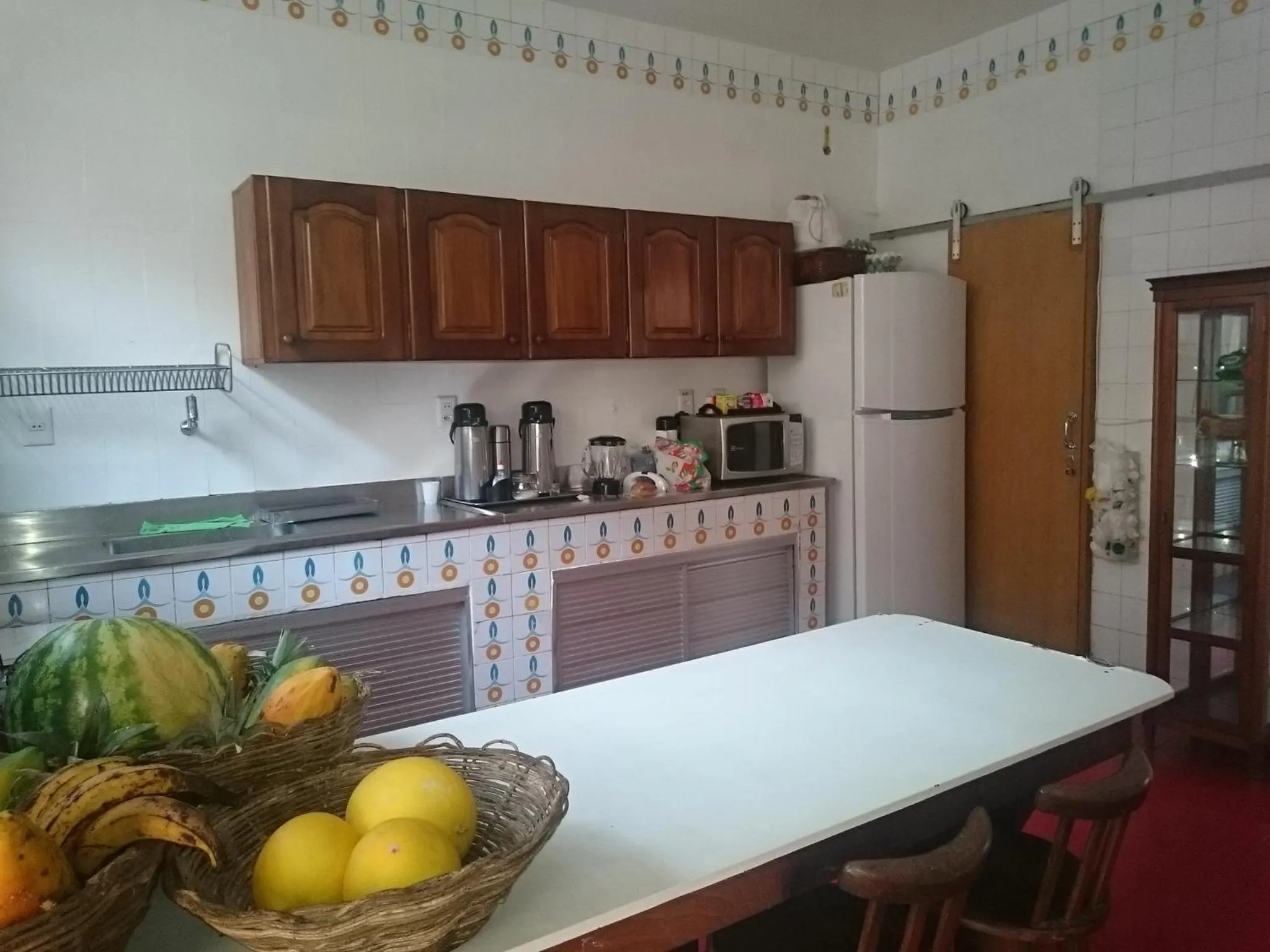 Kitchen or kitchenette in Hotel Pousada Acácia da Barra