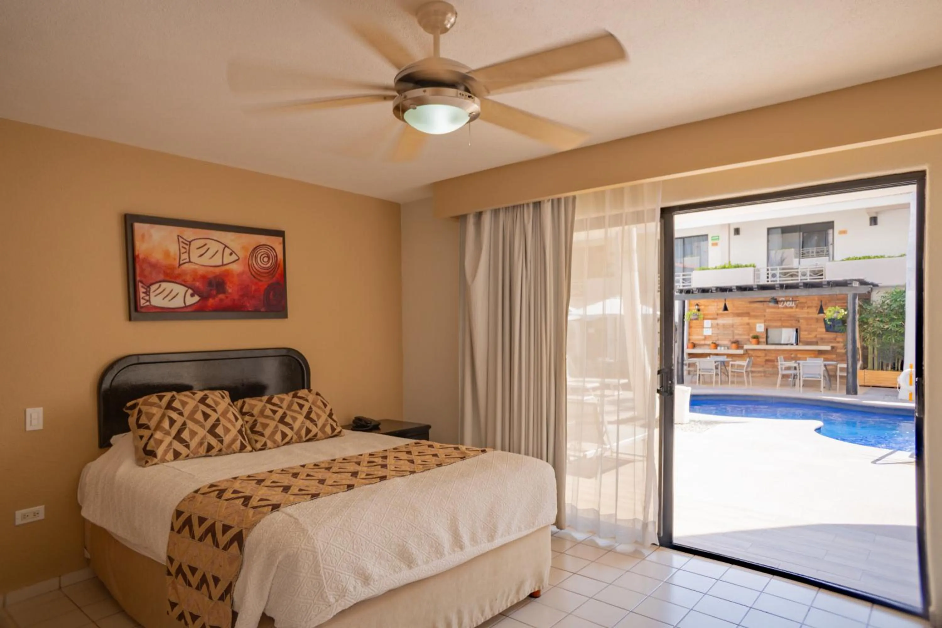 Pool view, Bed in Hotel Santa Fe Los Cabos by Villa Group